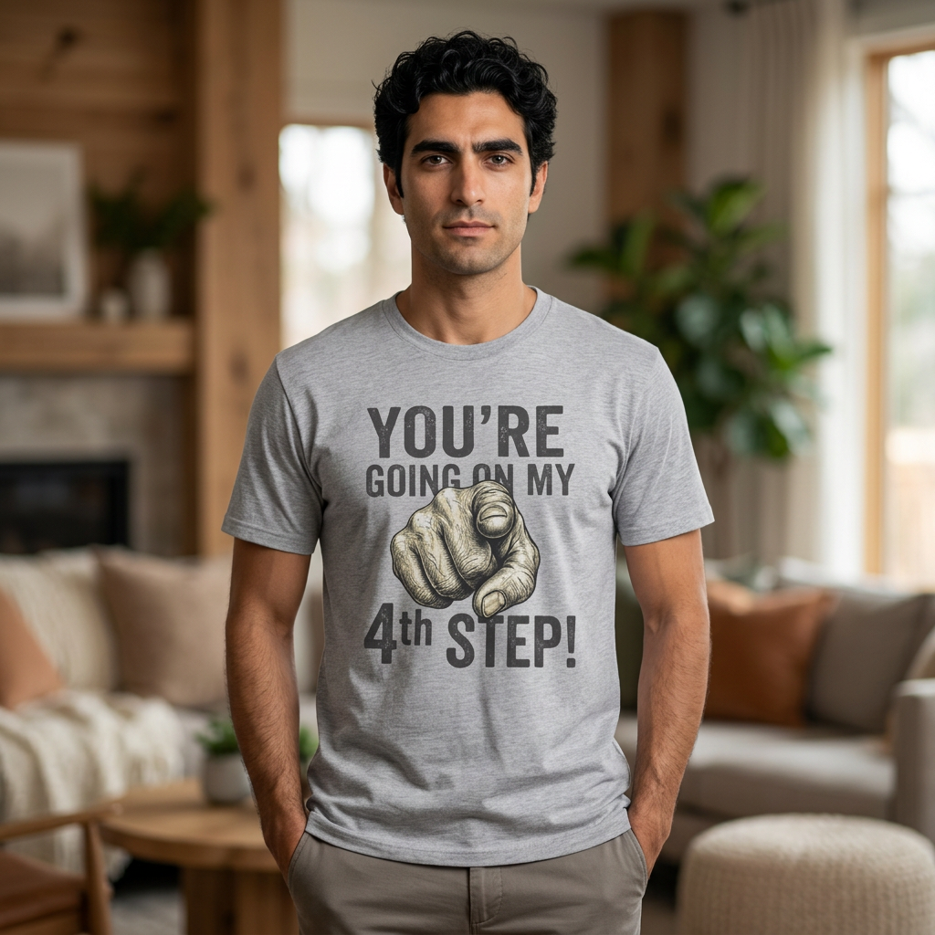 You’re Going On My 4th Step T-Shirt — Funny Pointing Graphic Tee