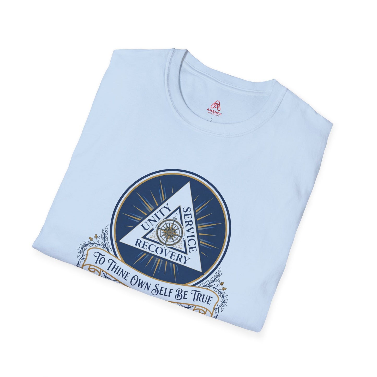 Recovery Triangle T-Shirt — "To Thine Own Self Be True" | Unity Service Recovery Tee