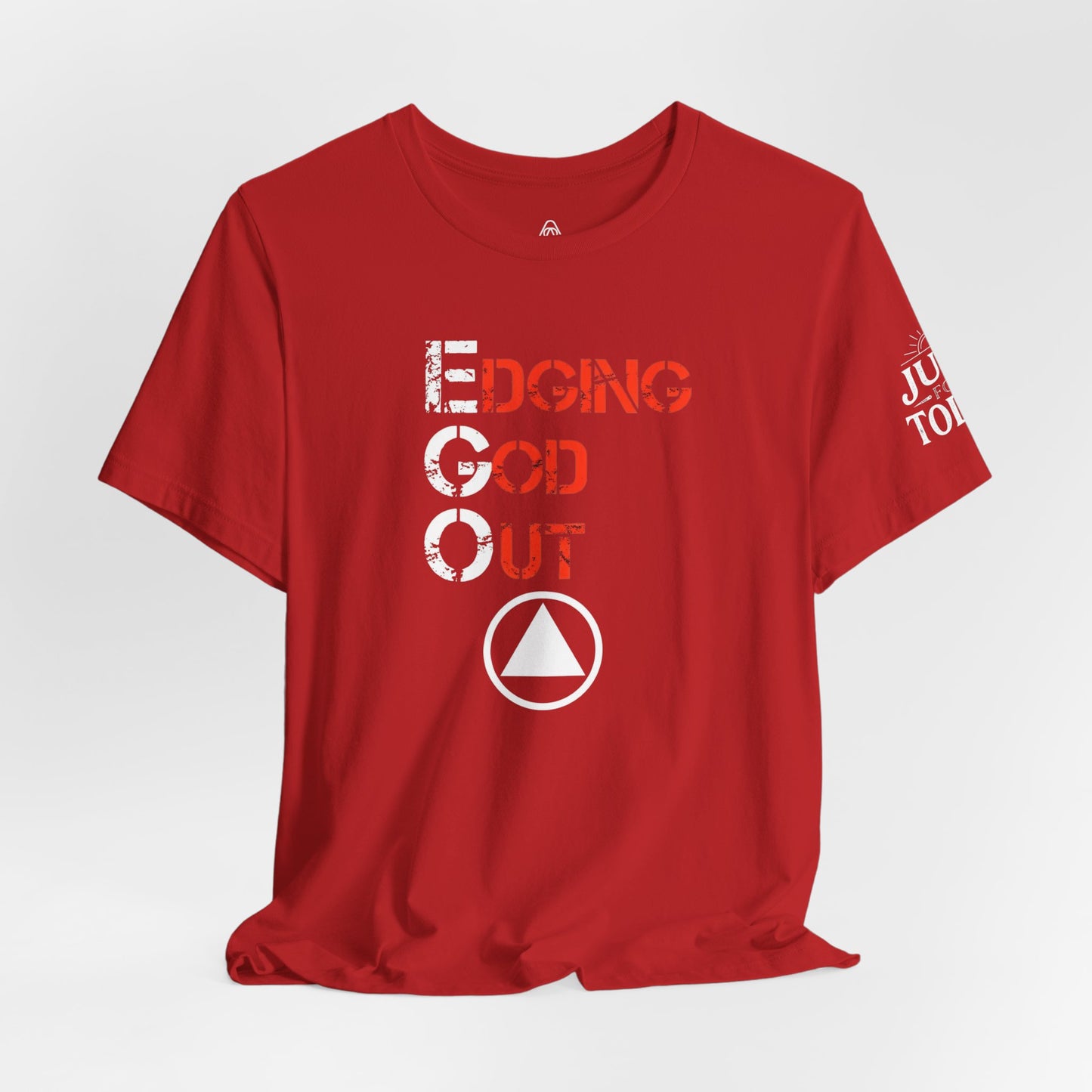Edging God Out Tee | Stenciled Text Graphic T-Shirt