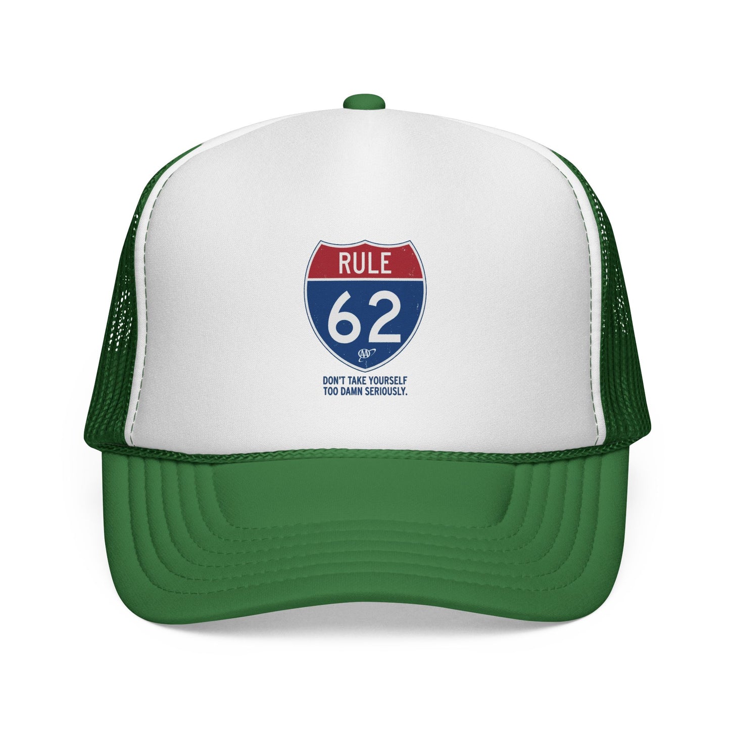 Trucker Cap — Rule 62 Retro Road Sign Patch Hat | Amends Apparel Co