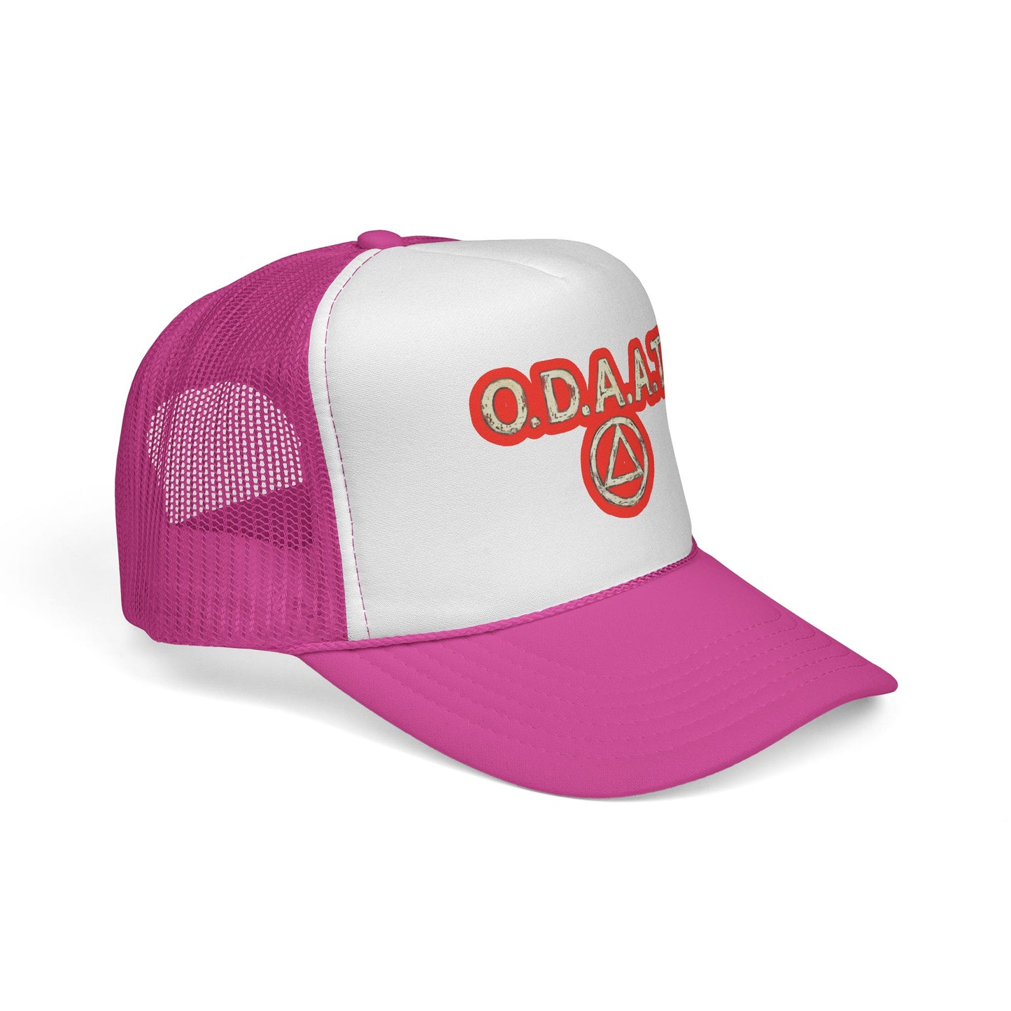 O.D.A.A.T. Trucker Cap — Recovery Sobriety Hat with AA Symbol