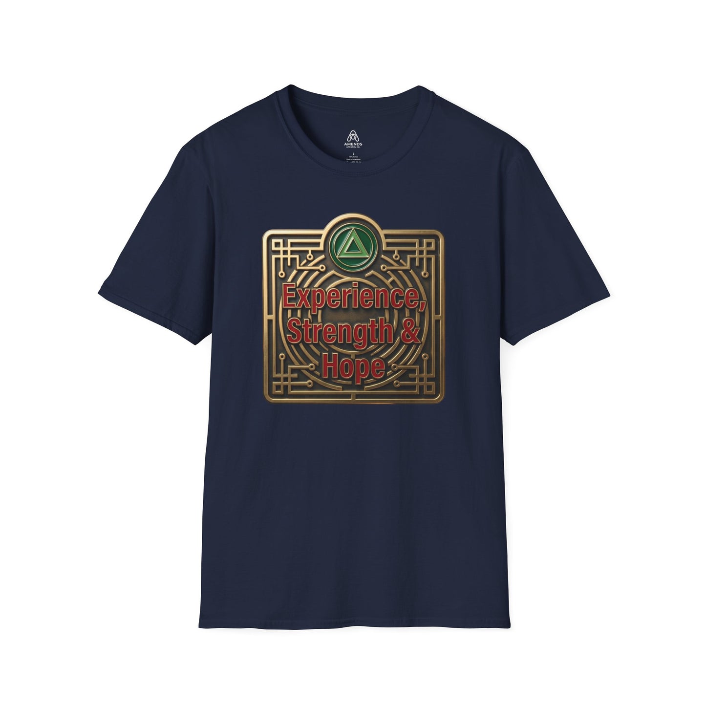 T-Shirt — "Experience, Strength & Hope" Recovery Symbol Tee | Amends Apparel Co