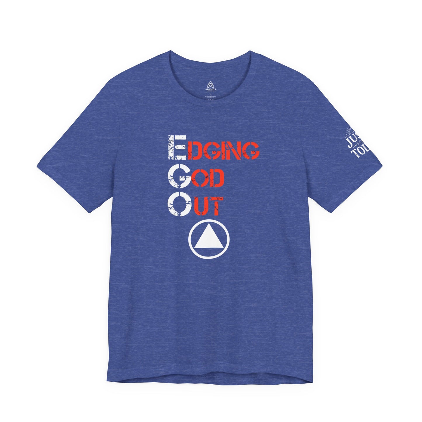 Edging God Out Tee | Stenciled Text Graphic T-Shirt
