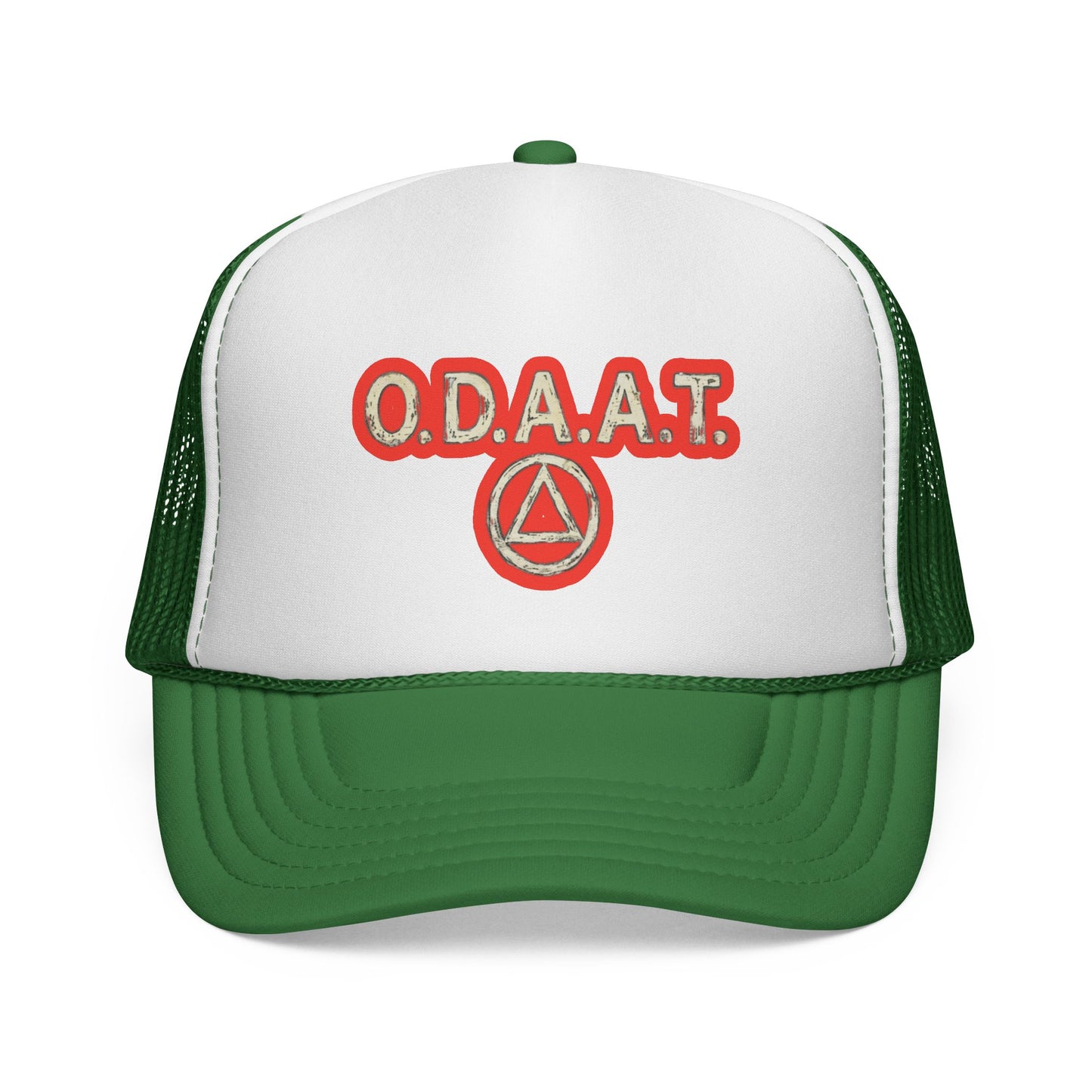 O.D.A.A.T. Trucker Cap — Recovery Sobriety Hat with AA Symbol