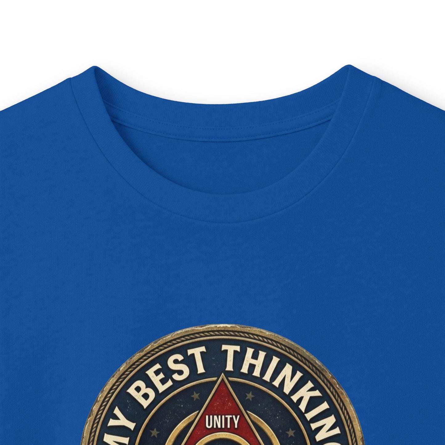 AA Recovery Long Sleeve Tee — “My Best Thinking Got Me Here” with ‘Just For Today’ Back Print