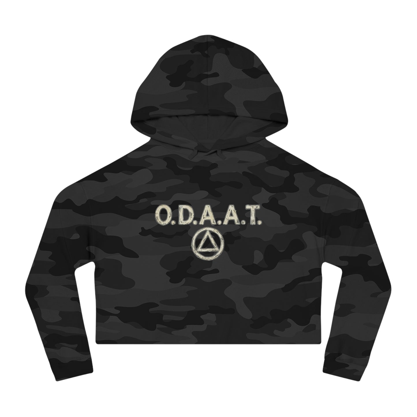 Cropped Hoodie — O.D.A.A.T. Recovery Design (Just For Today)