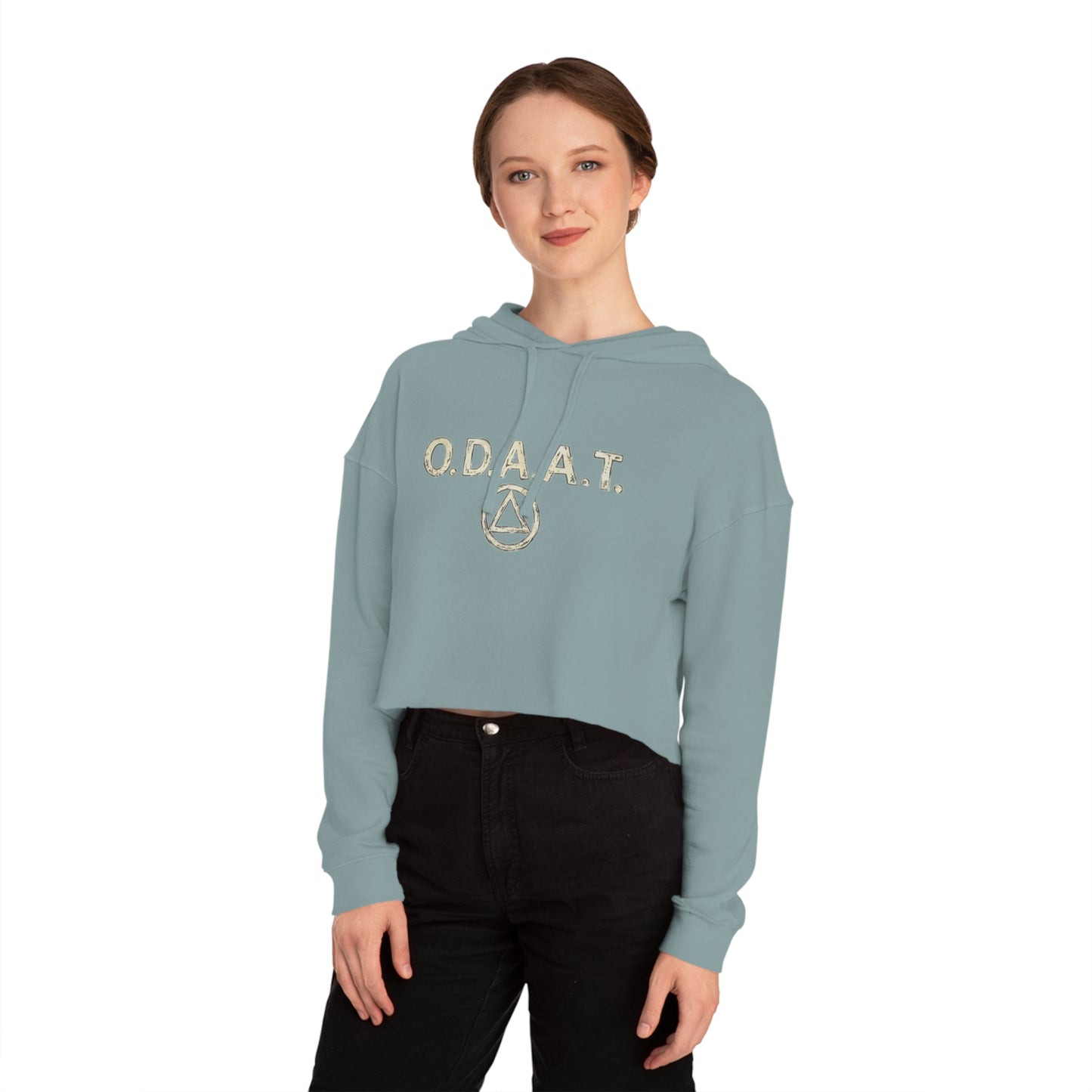 Cropped Hoodie — O.D.A.A.T. Recovery Design (Just For Today)