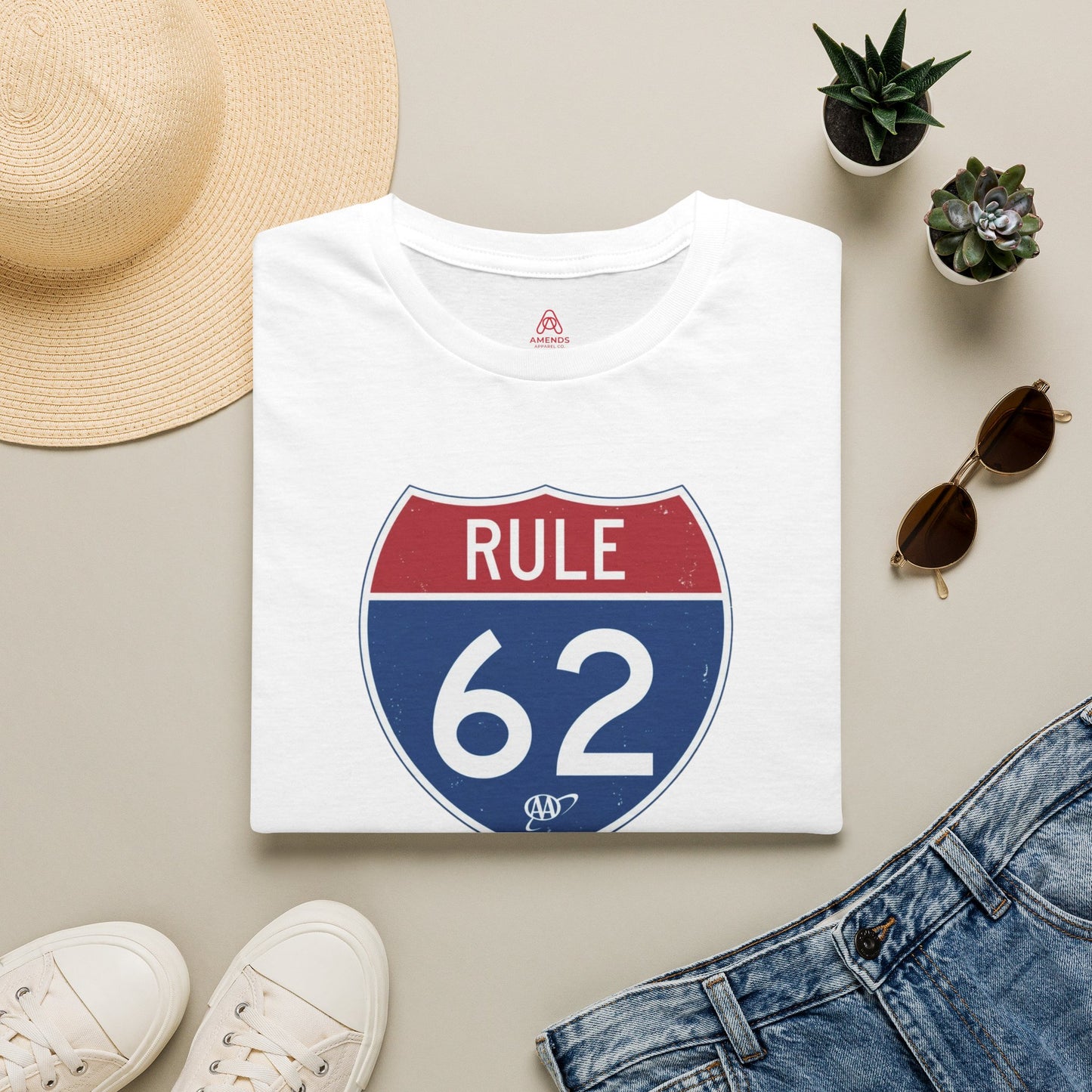 Rule 62 T‑Shirt — "Don’t Take Yourself Too Damn Seriously" Relaxed Tee | Amends Apparel Co