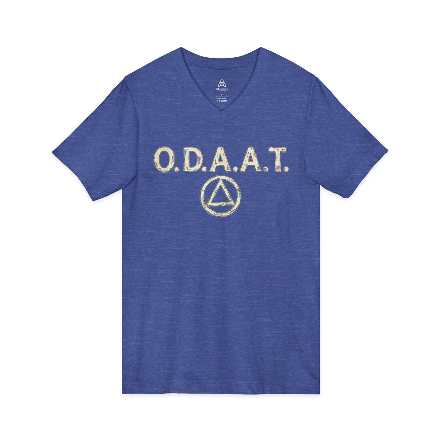 O.D.A.A.T. V-Neck Tee — "One Day At A Time" Recovery Inspiration Shirt | Amends Apparel Co