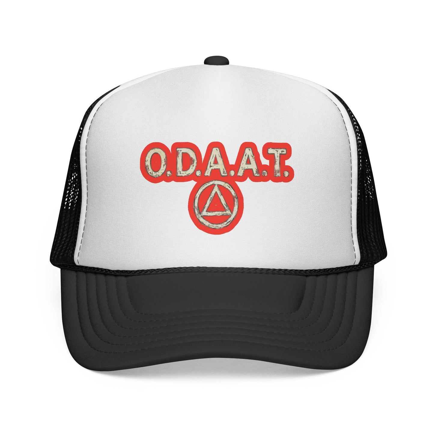 O.D.A.A.T. Trucker Cap — Recovery Sobriety Hat with AA Symbol