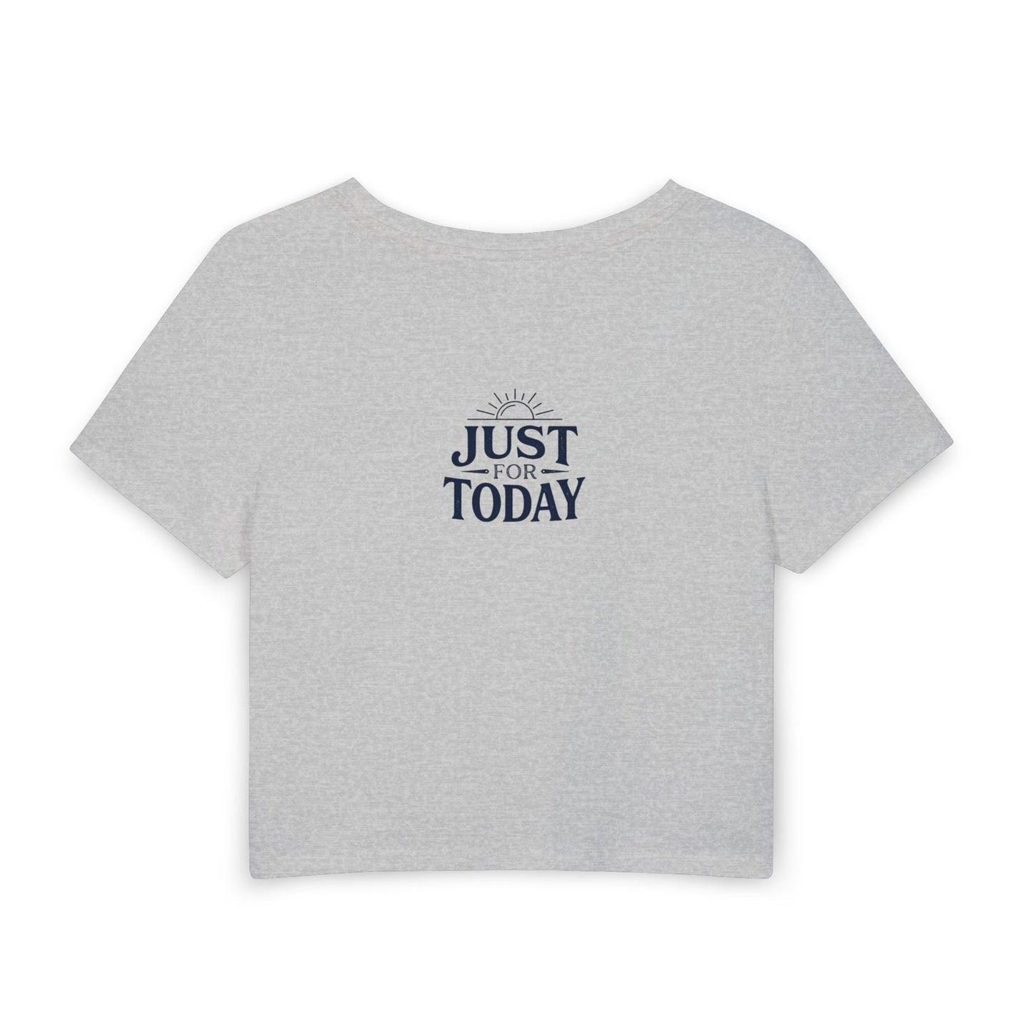 Sober & Alive Crop Tee — "Rad Day to Be Sober" Women's Baby T-Shirt | Amends Apparel Co
