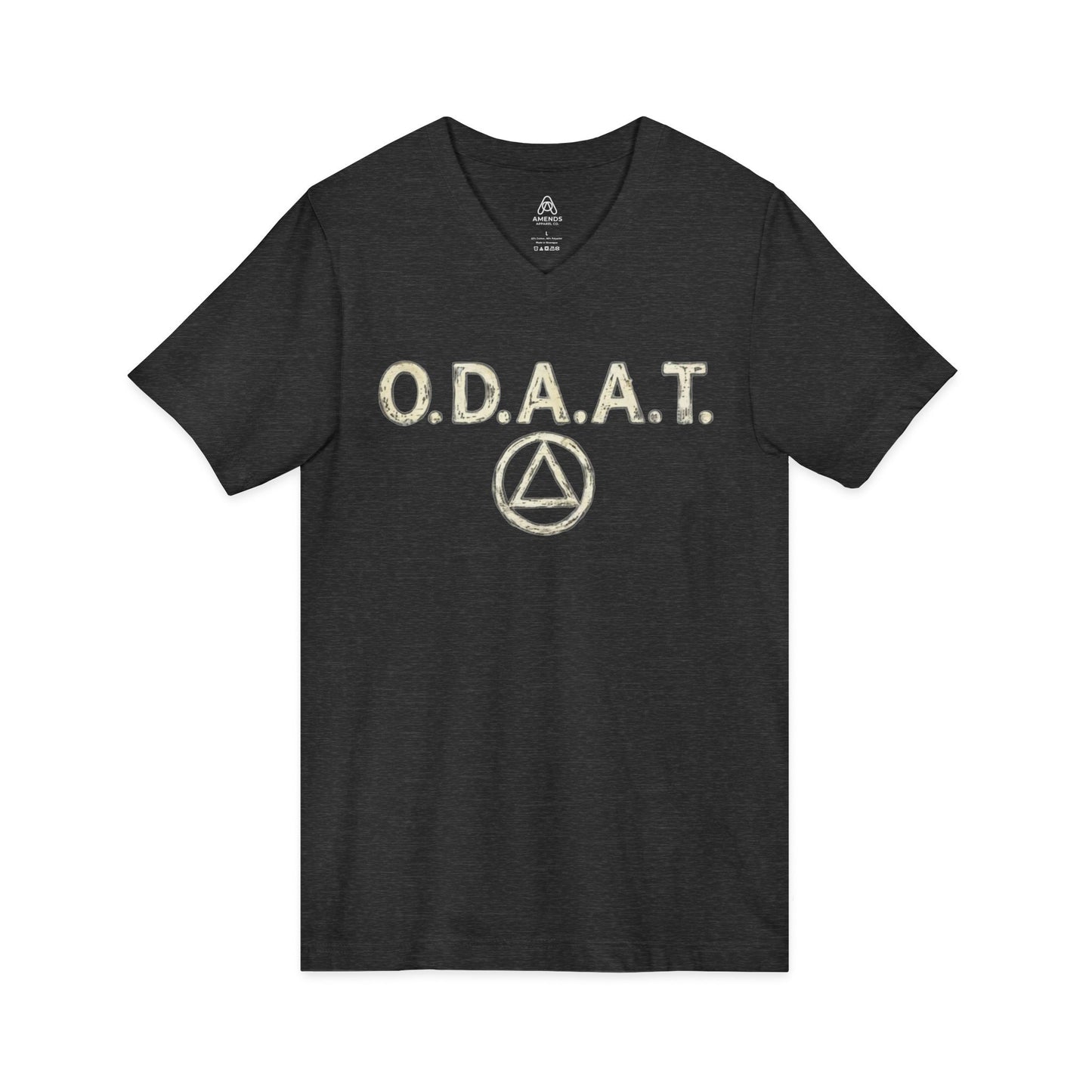 O.D.A.A.T. V-Neck Tee — "One Day At A Time" Recovery Inspiration Shirt | Amends Apparel Co