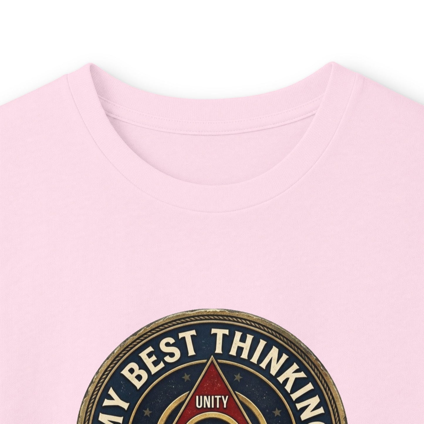 AA Recovery Long Sleeve Tee — “My Best Thinking Got Me Here” with ‘Just For Today’ Back Print