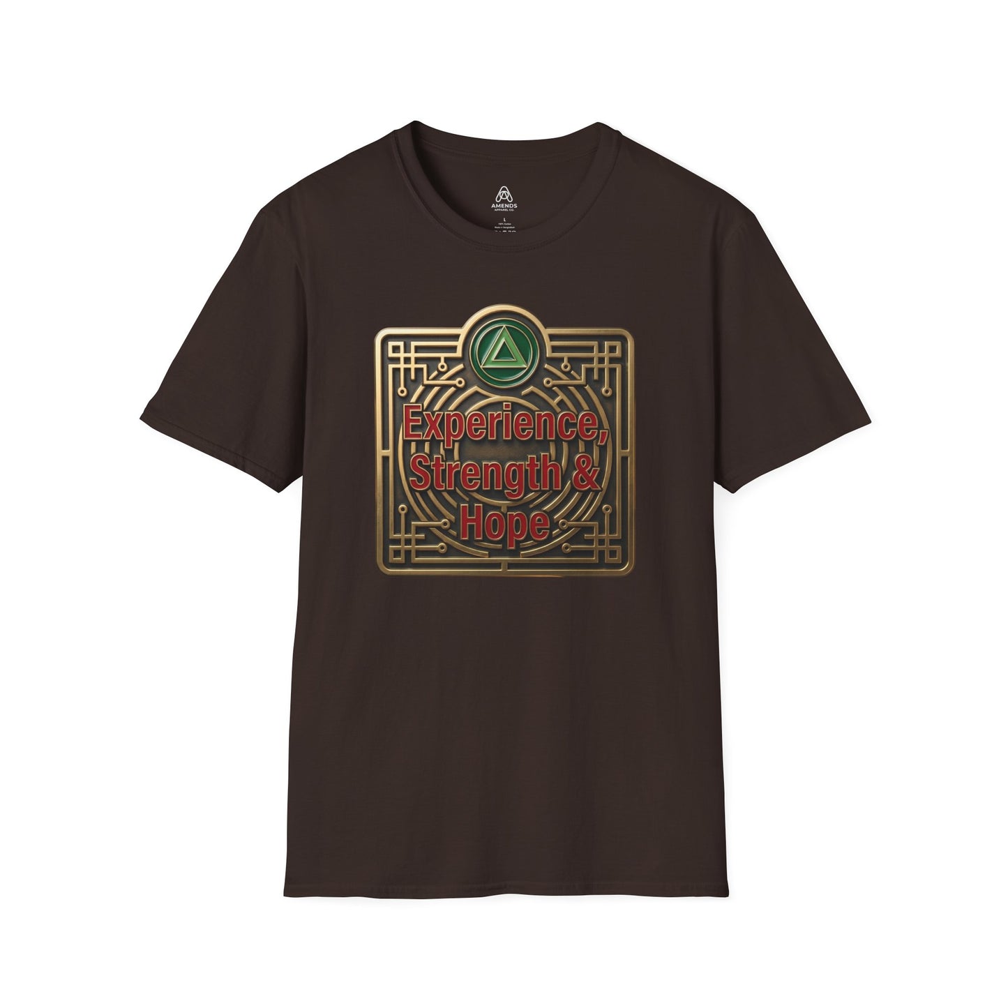 T-Shirt — "Experience, Strength & Hope" Recovery Symbol Tee | Amends Apparel Co