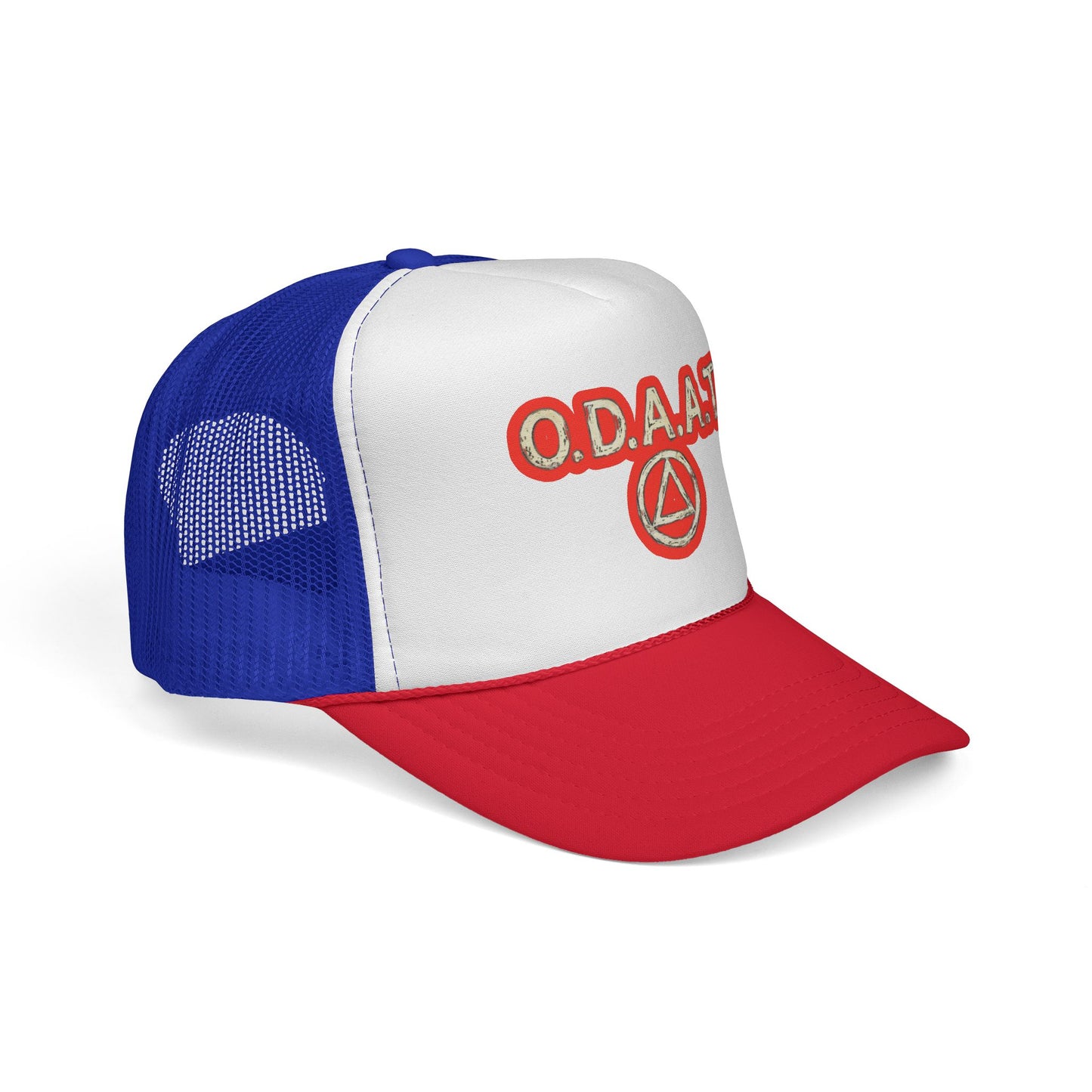O.D.A.A.T. Trucker Cap — Recovery Sobriety Hat with AA Symbol