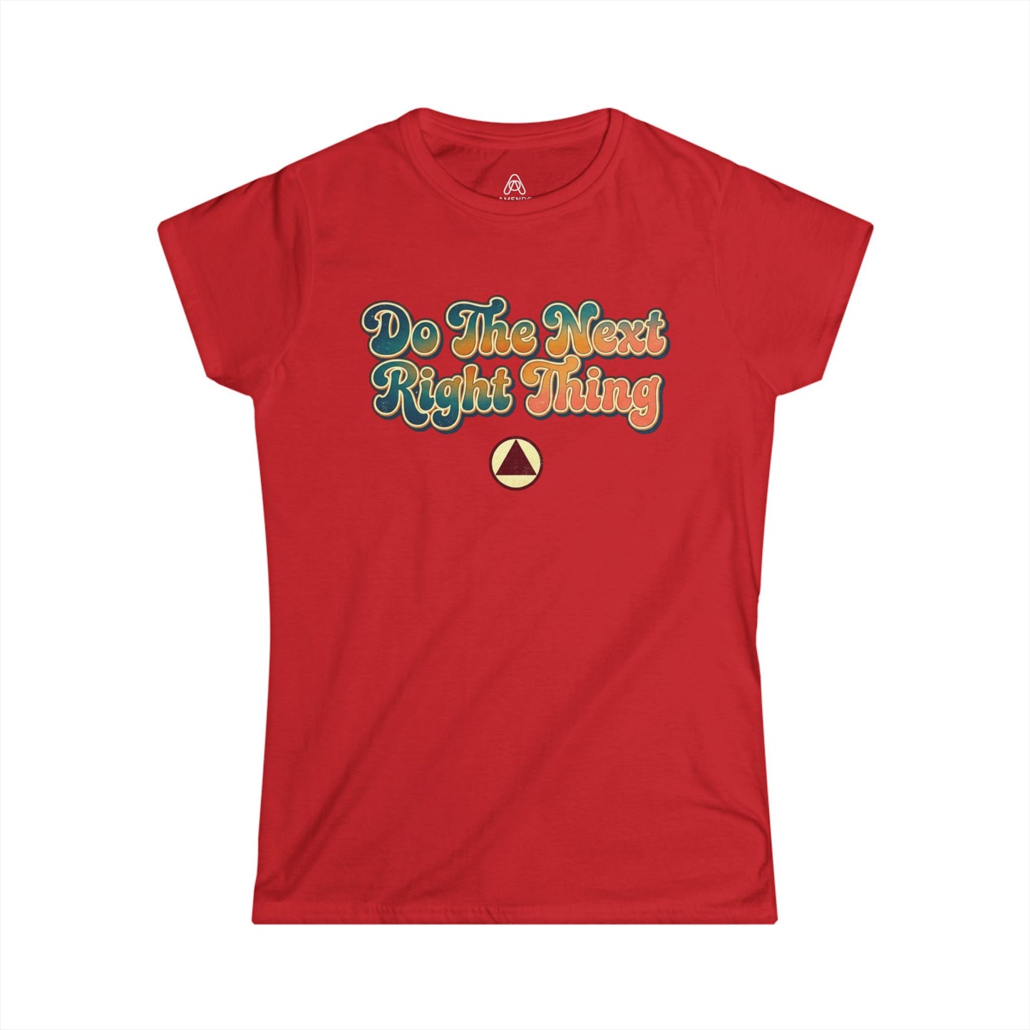 Do The Next Right Thing Women’s Tee – Inspirational Retro Graphic ‘Just For Today’ Shirt