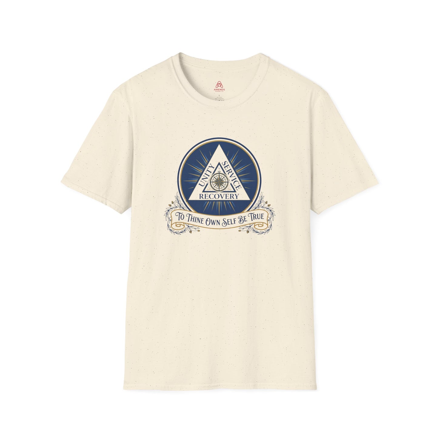 Recovery Triangle T-Shirt — "To Thine Own Self Be True" | Unity Service Recovery Tee