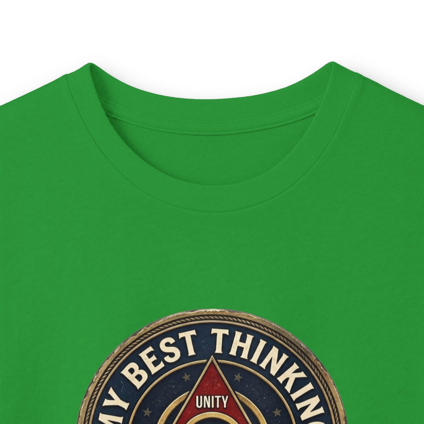 AA Recovery Long Sleeve Tee — “My Best Thinking Got Me Here” with ‘Just For Today’ Back Print