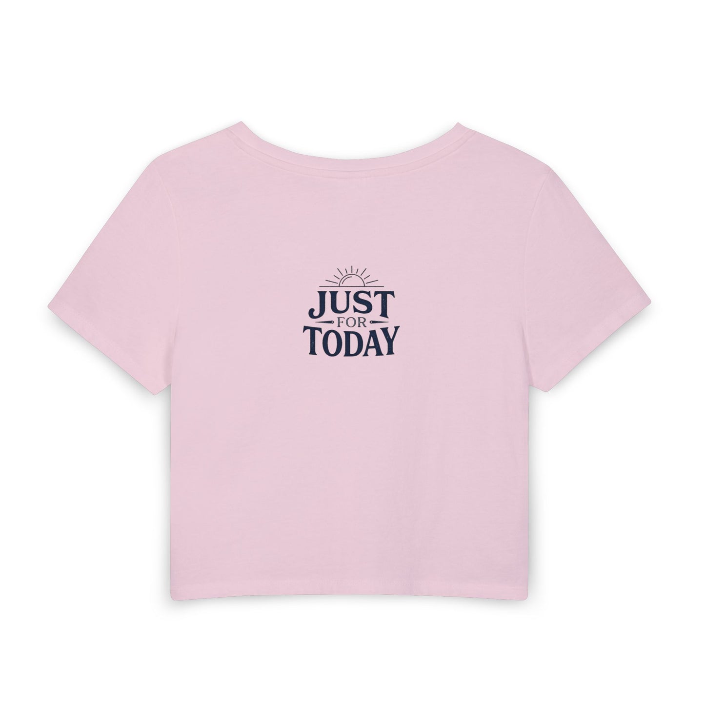 Sober & Alive Crop Tee — "Rad Day to Be Sober" Women's Baby T-Shirt | Amends Apparel Co