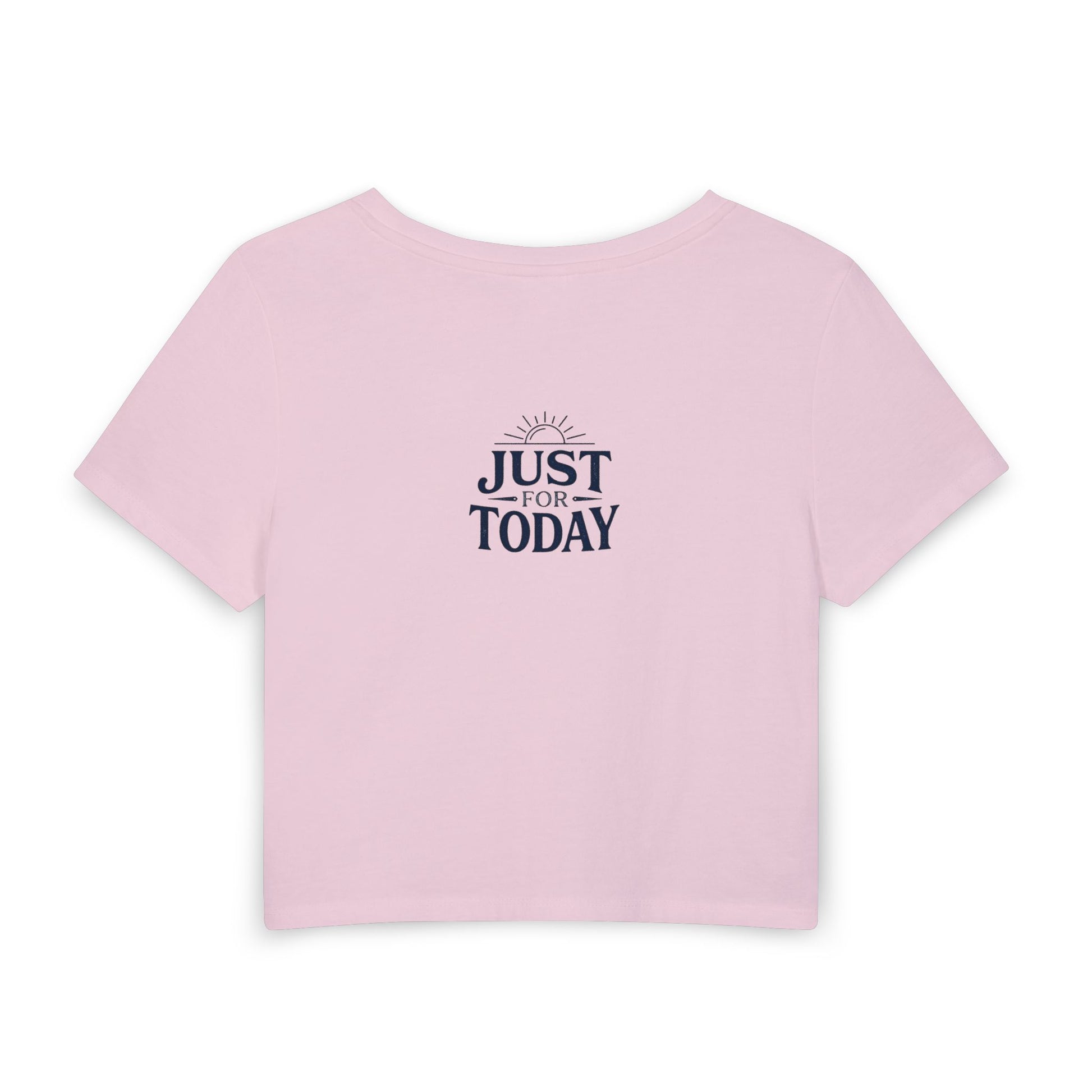 Sober & Alive Crop Tee — "Rad Day to Be Sober" Women's Baby T-Shirt | Amends Apparel Co