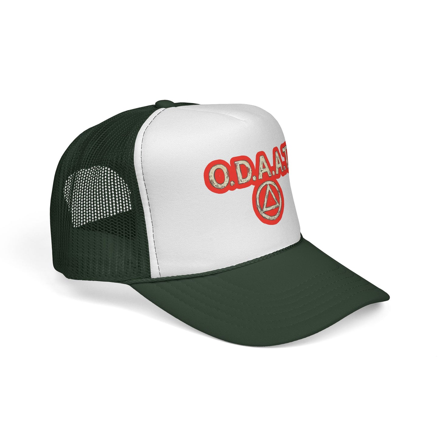 O.D.A.A.T. Trucker Cap — Recovery Sobriety Hat with AA Symbol
