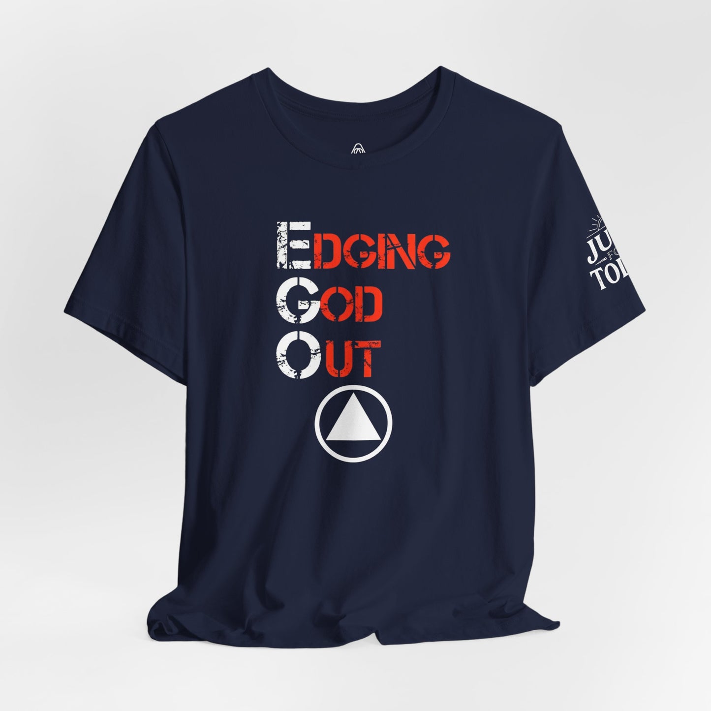 Edging God Out Tee | Stenciled Text Graphic T-Shirt