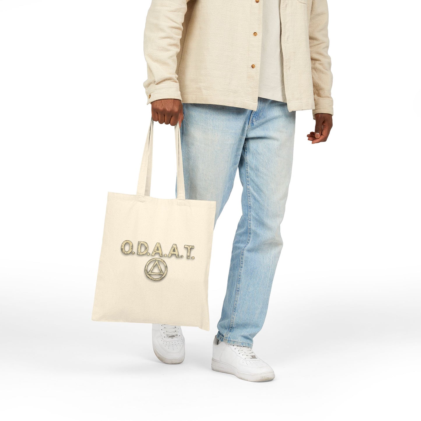 O.D.A.A.T. Recovery Triangle Tote Bag — Recovery Symbol Cotton Canvas Tote