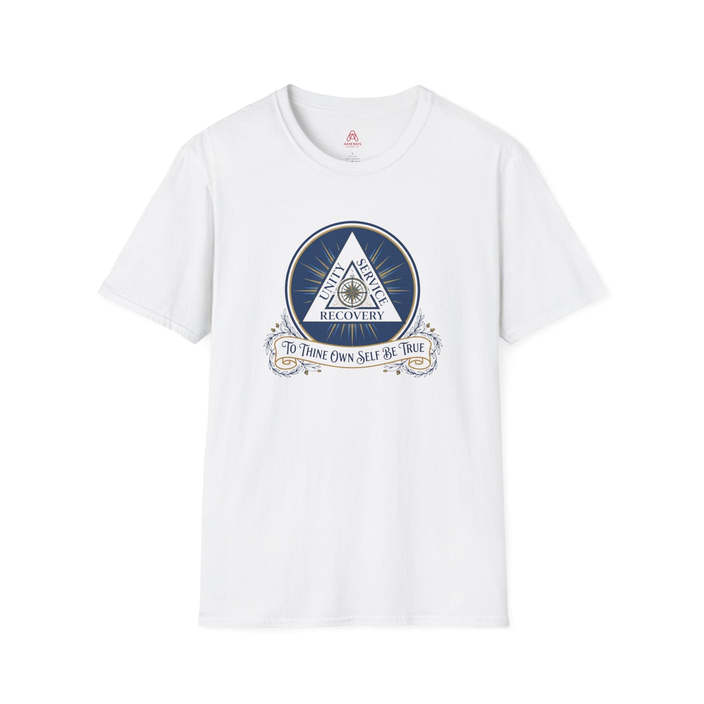 Recovery Triangle T-Shirt — "To Thine Own Self Be True" | Unity Service Recovery Tee