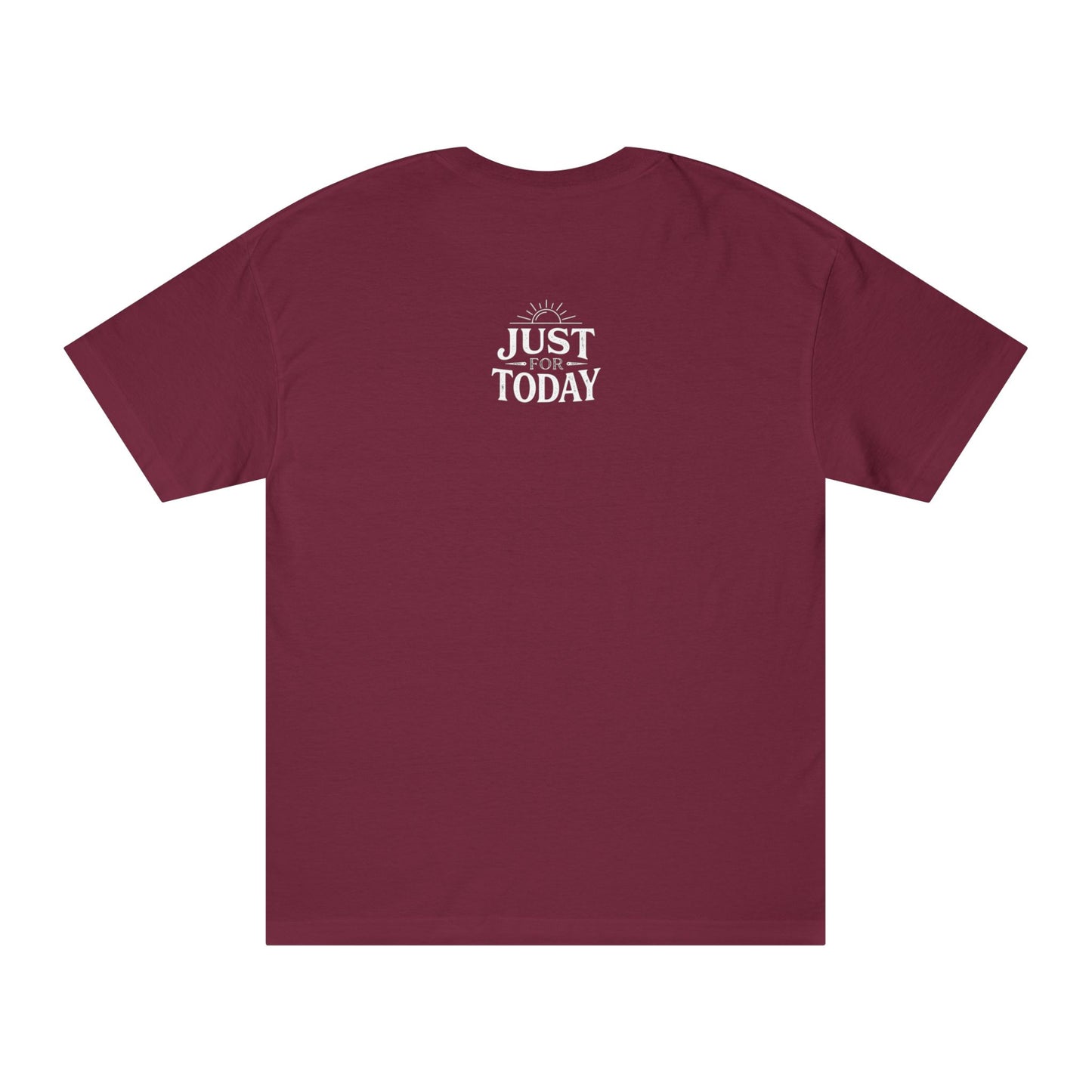 Keep Calm & Stay Sober T‑Shirt — "Just For Today" Recovery Tee | Amends Apparel Co
