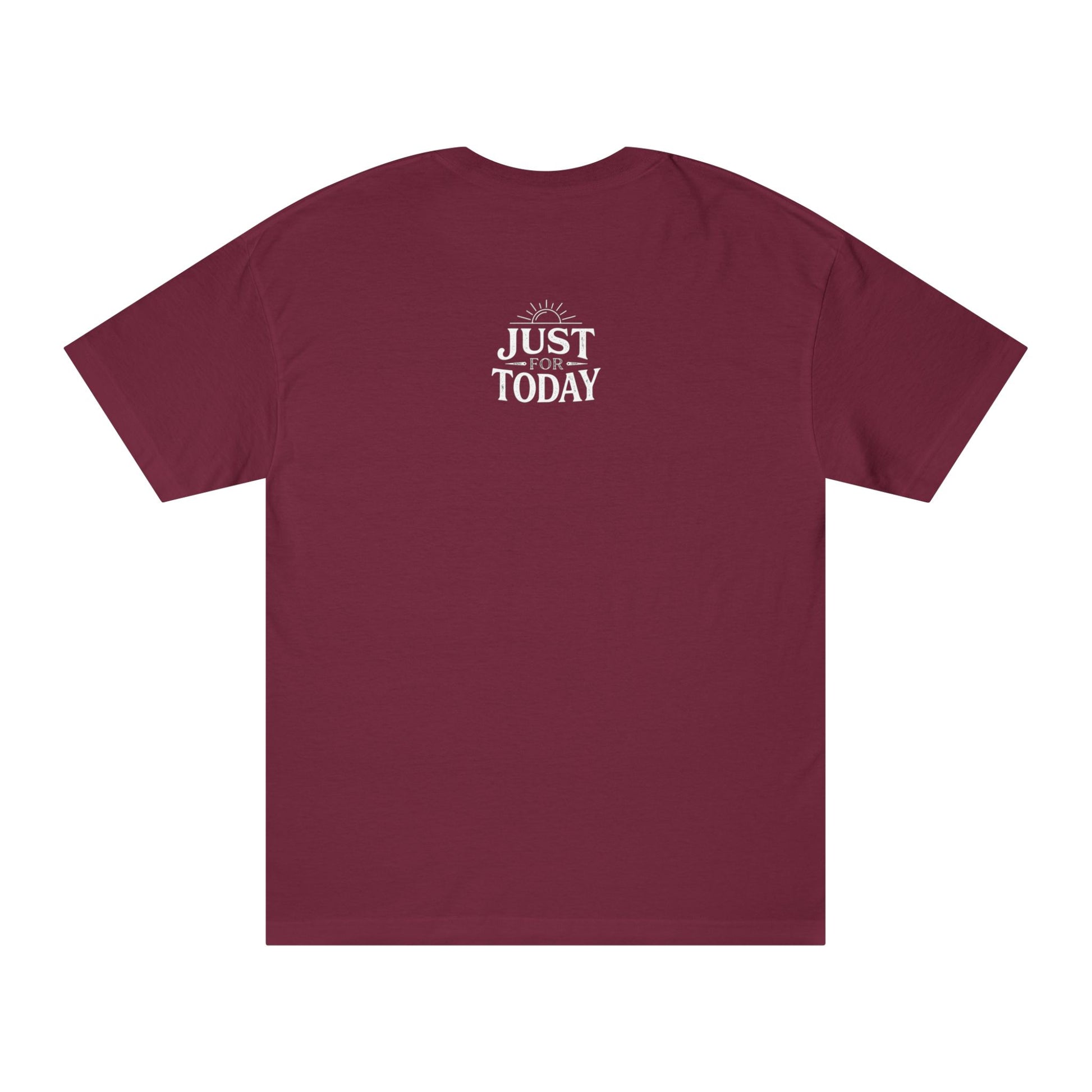 Keep Calm & Stay Sober T‑Shirt — "Just For Today" Recovery Tee | Amends Apparel Co