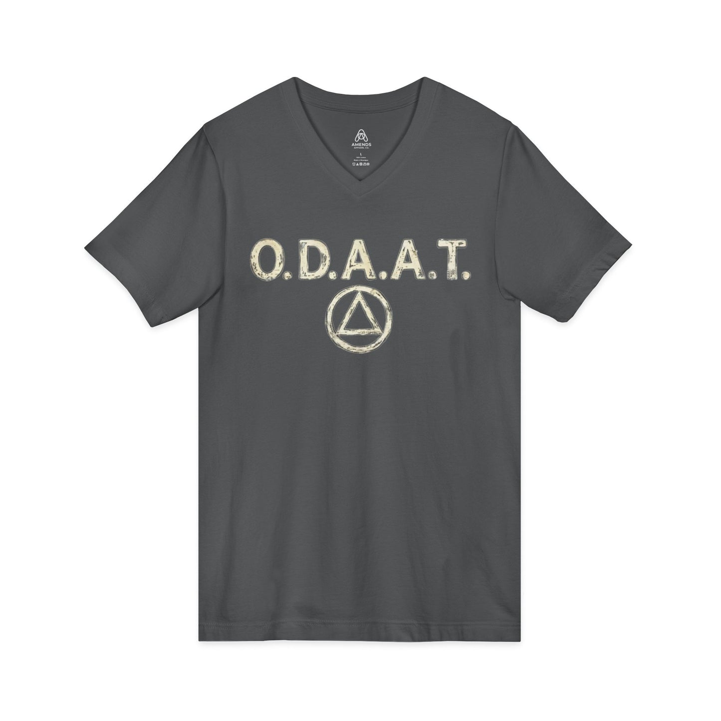 O.D.A.A.T. V-Neck Tee — "One Day At A Time" Recovery Inspiration Shirt | Amends Apparel Co