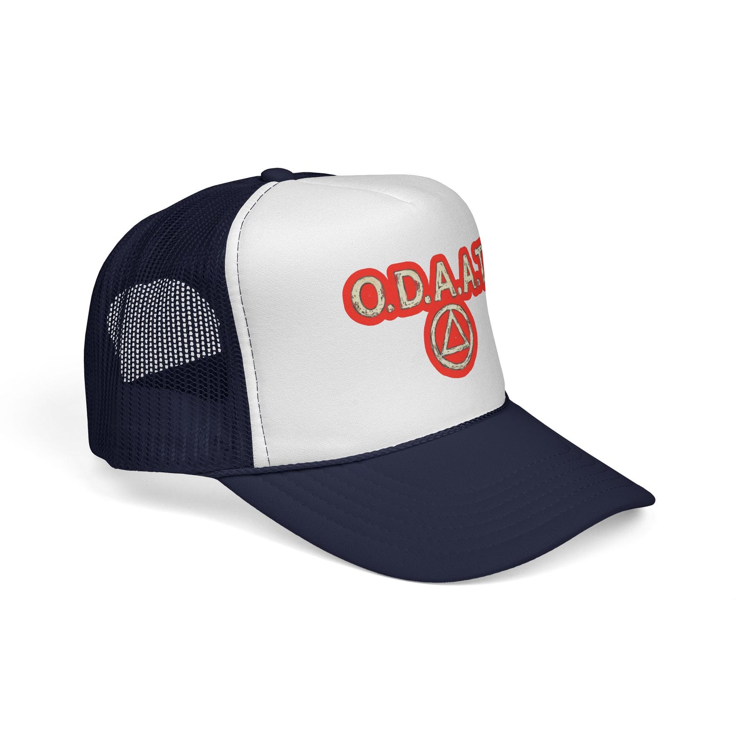 O.D.A.A.T. Trucker Cap — Recovery Sobriety Hat with AA Symbol