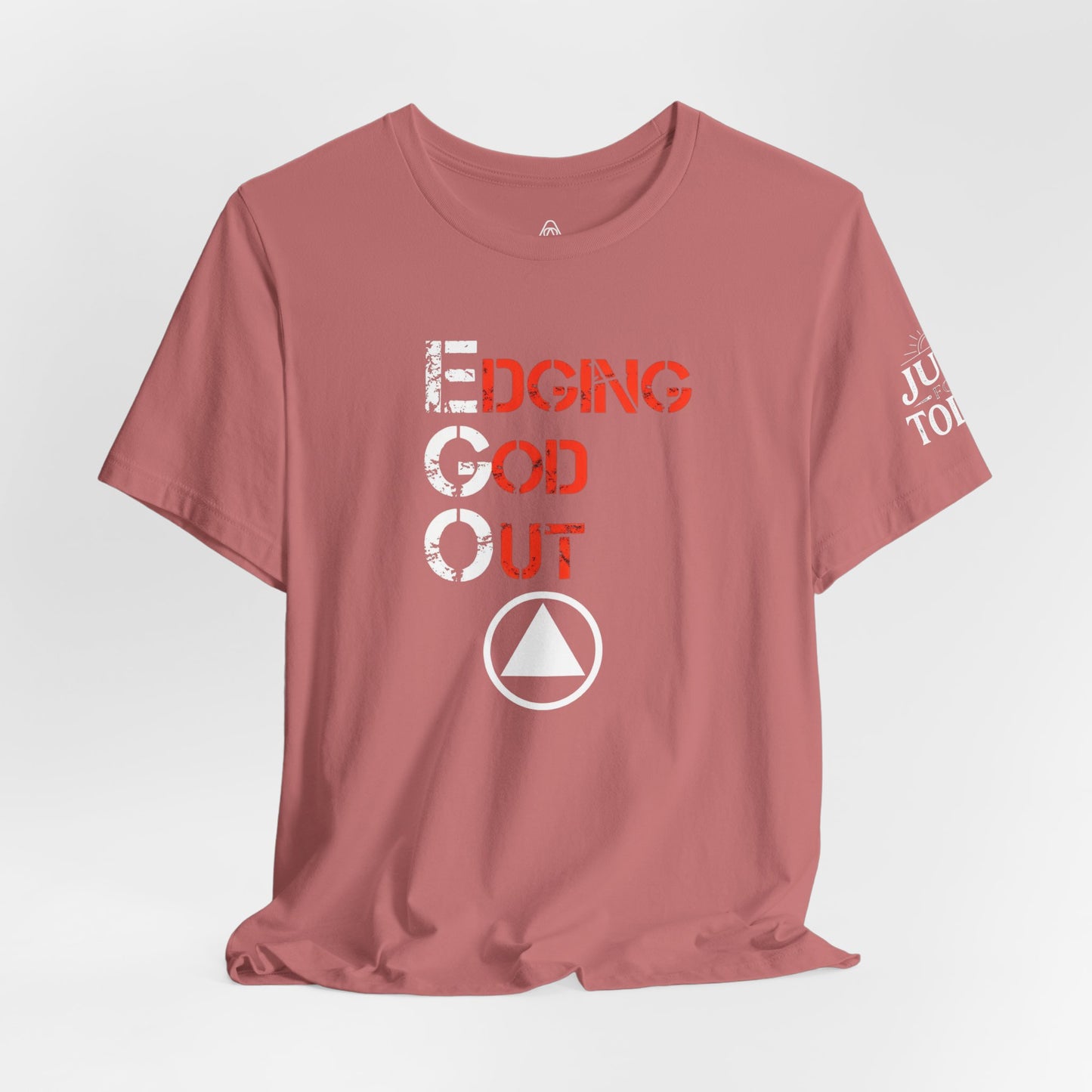 Edging God Out Tee | Stenciled Text Graphic T-Shirt