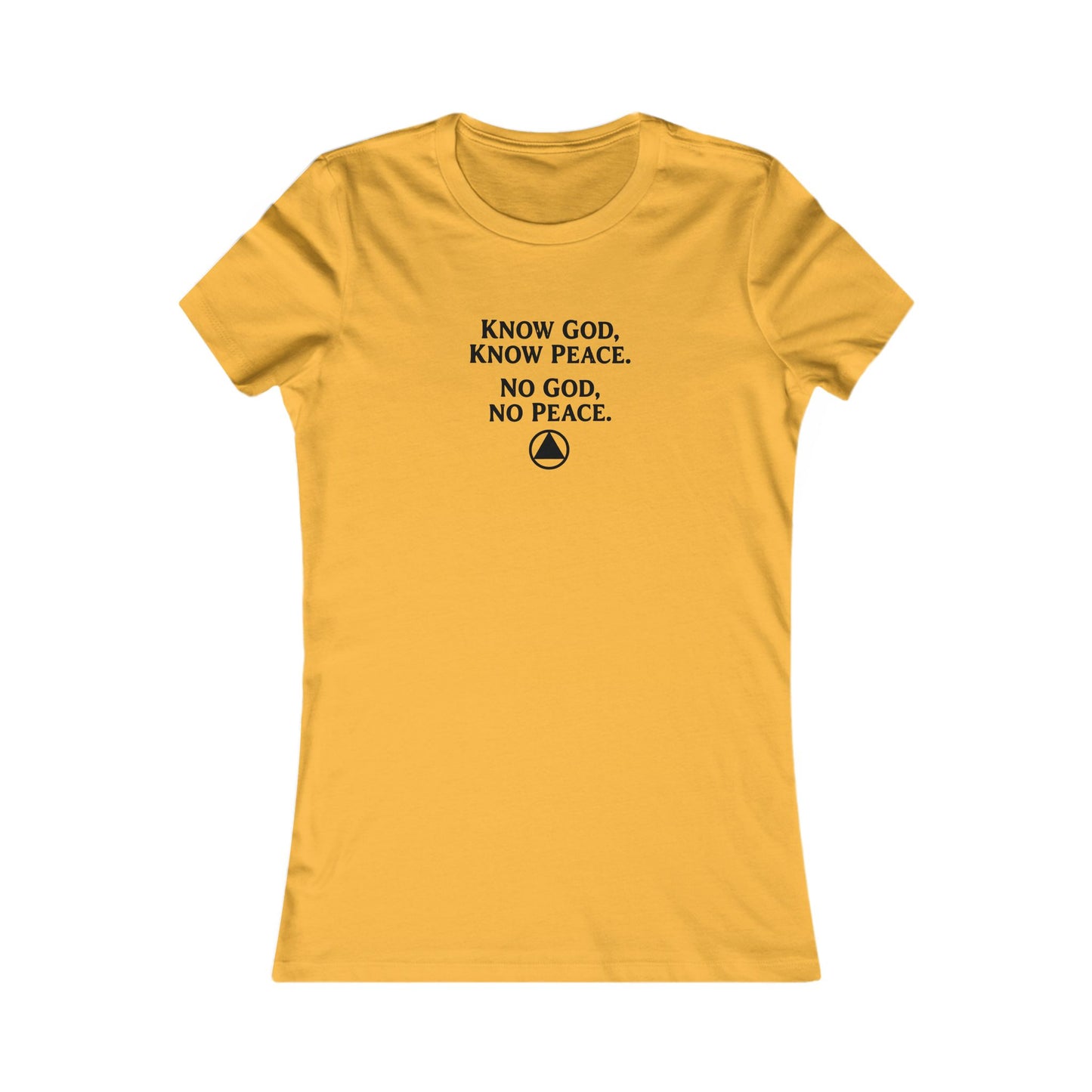 Women's Faith Tee — "Know God, Know Peace" Inspirational Christian T-Shirt | Amends Apparel Co