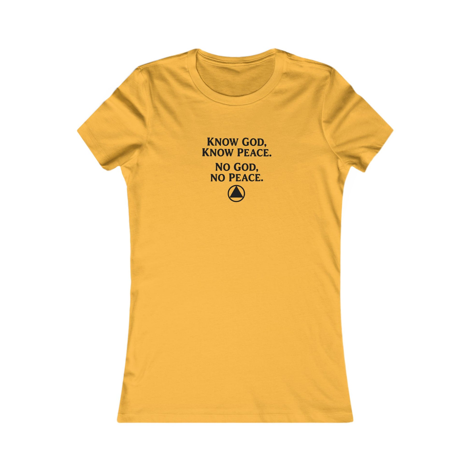 Women's Faith Tee — "Know God, Know Peace" Inspirational Christian T-Shirt | Amends Apparel Co