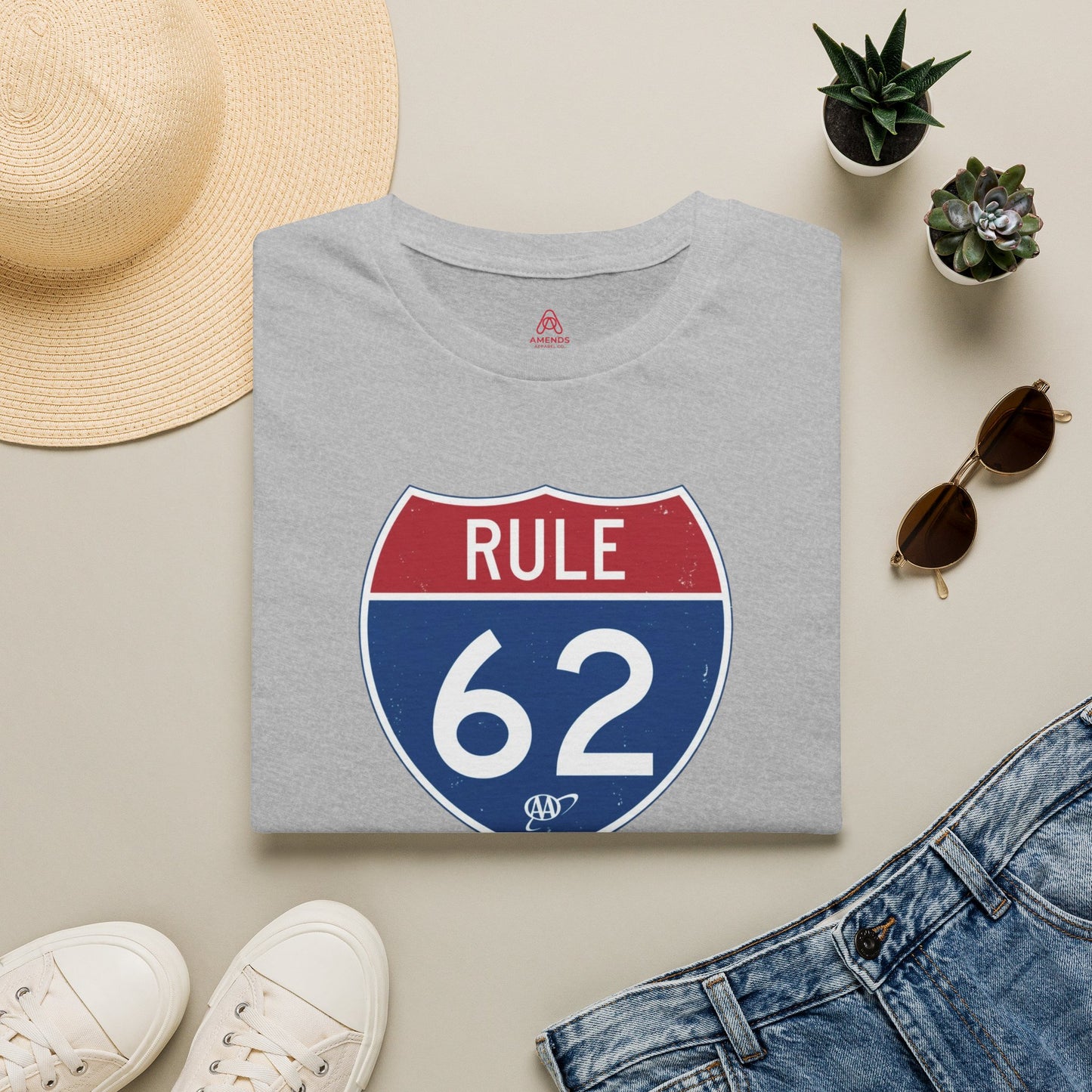 Rule 62 T‑Shirt — "Don’t Take Yourself Too Damn Seriously" Relaxed Tee | Amends Apparel Co