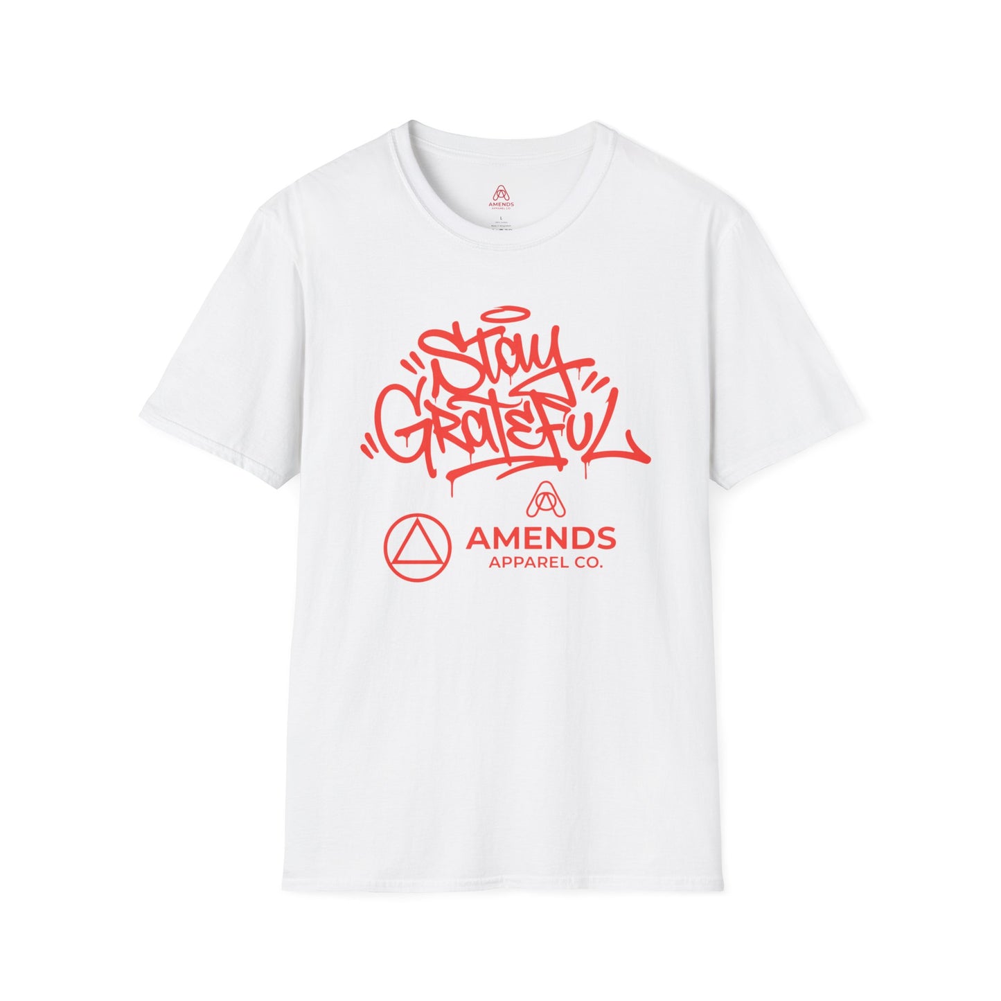 Stay Grateful T-Shirt — Inspirational Graffiti Script Tee