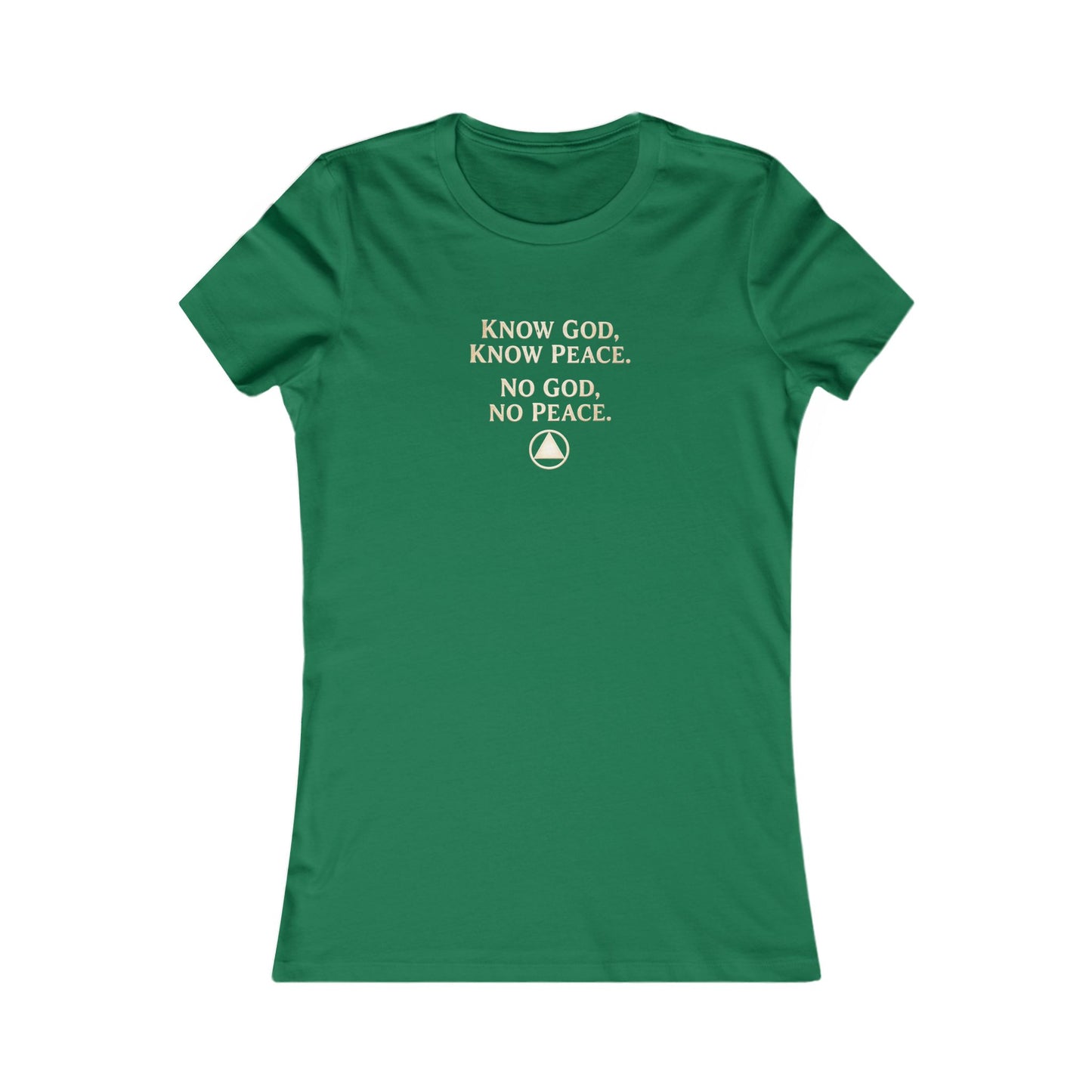 Women's Faith Tee — "Know God, Know Peace" Inspirational Christian T-Shirt | Amends Apparel Co