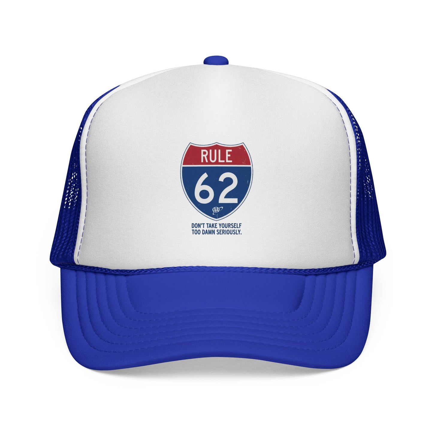 Trucker Cap — Rule 62 Retro Road Sign Patch Hat | Amends Apparel Co
