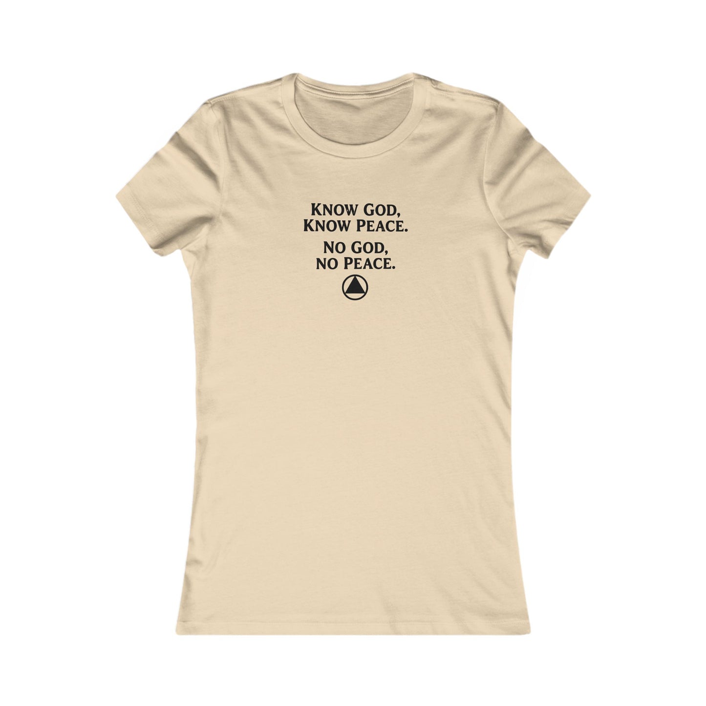 Women's Faith Tee — "Know God, Know Peace" Inspirational Christian T-Shirt | Amends Apparel Co