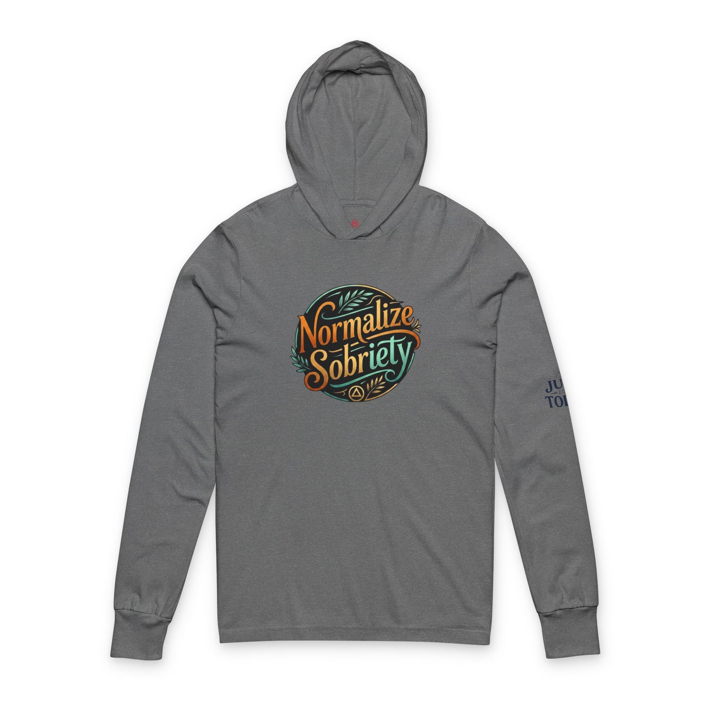 Normalize Sobriety Hooded Long Sleeve Tee | Amends Apparel Co
