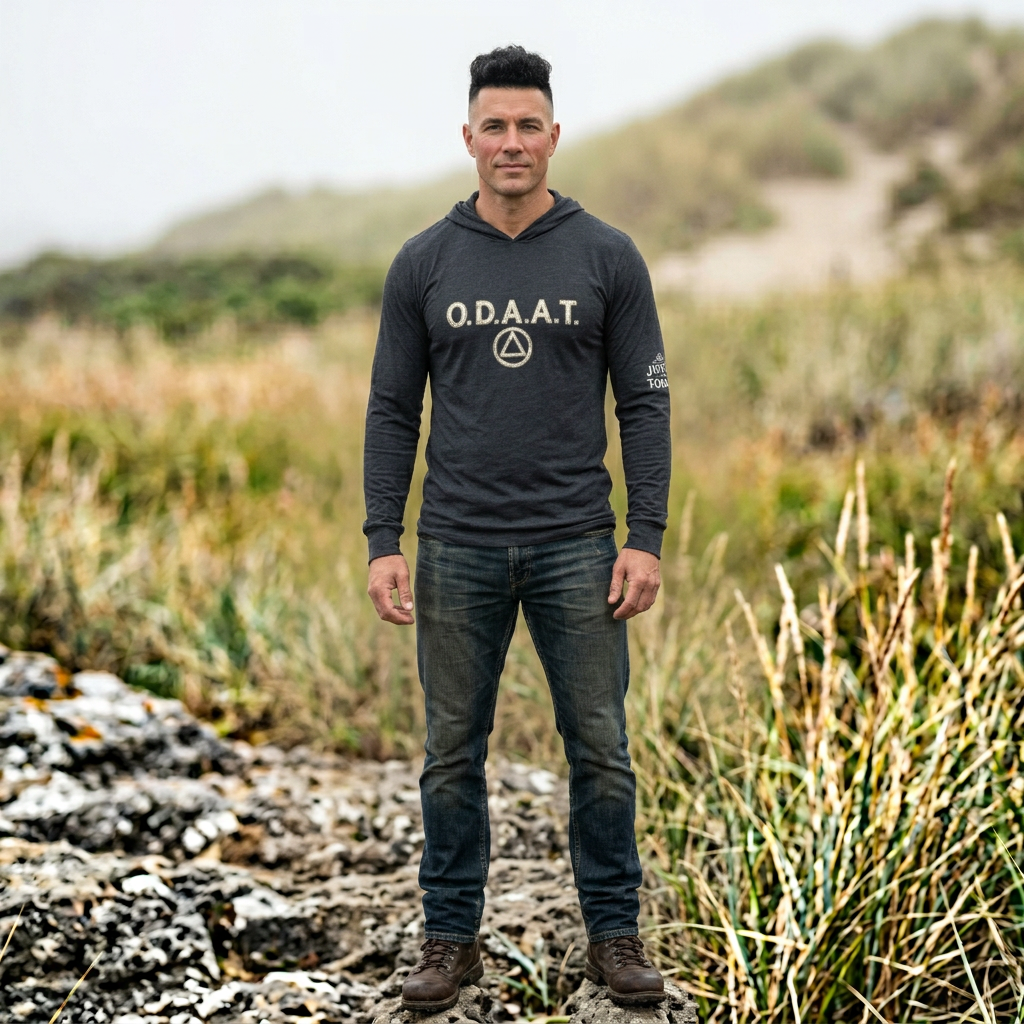 O.D.A.A.T. Hooded Long Sleeve Tee — Recovery Symbol Hoodie Tee | Amends Apparel Co