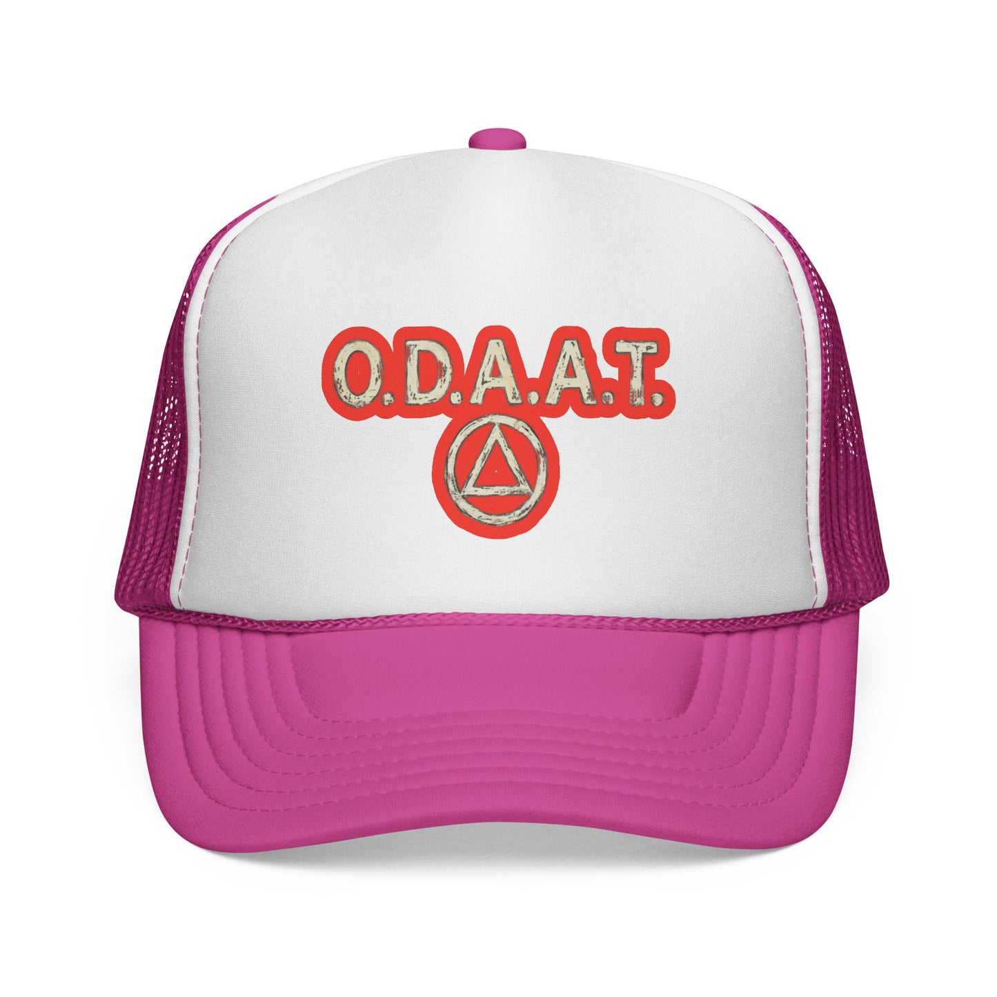 O.D.A.A.T. Trucker Cap — Recovery Sobriety Hat with AA Symbol