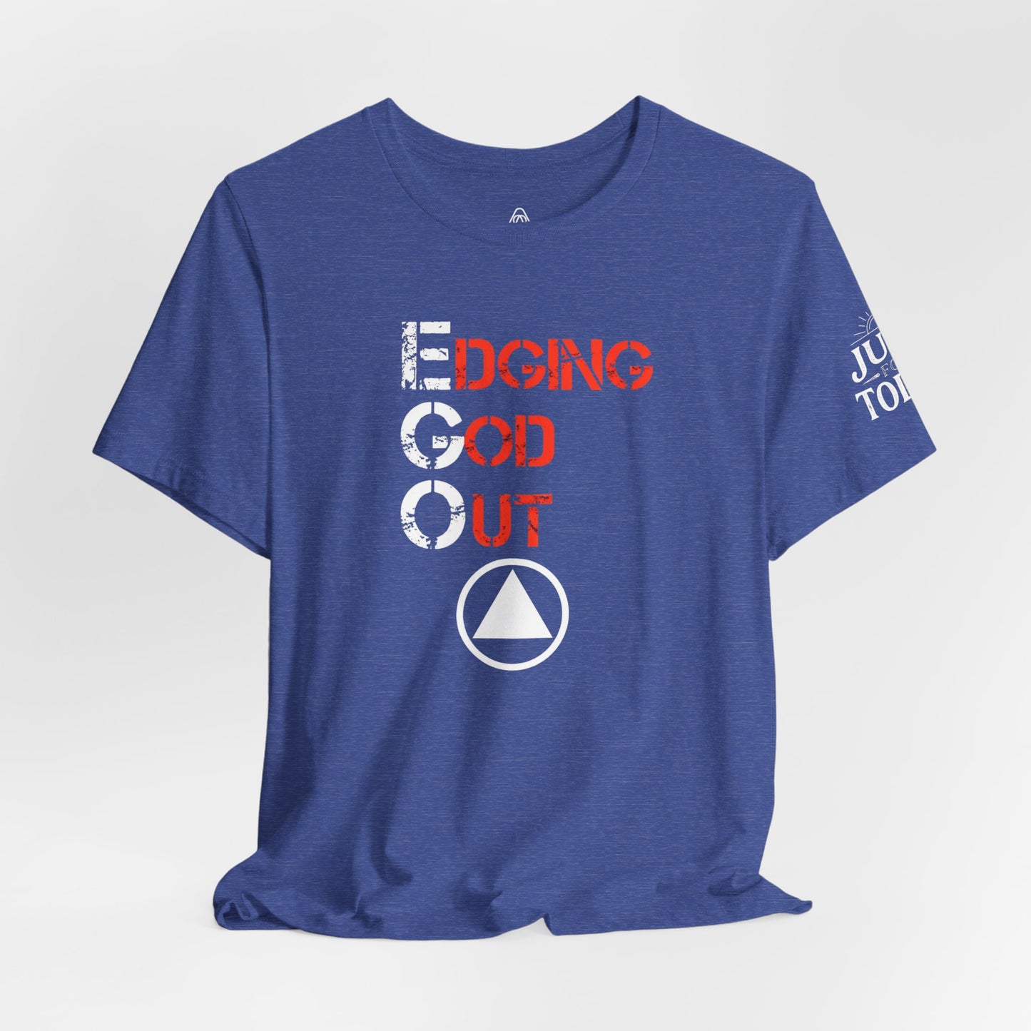 Edging God Out Tee | Stenciled Text Graphic T-Shirt