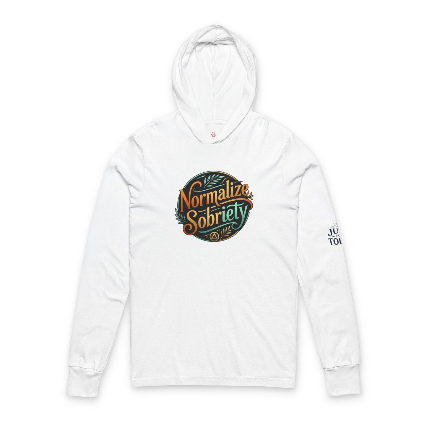 Normalize Sobriety Hooded Long Sleeve Tee | Amends Apparel Co