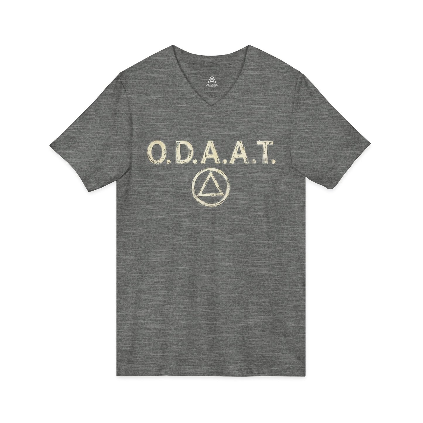 O.D.A.A.T. V-Neck Tee — "One Day At A Time" Recovery Inspiration Shirt | Amends Apparel Co