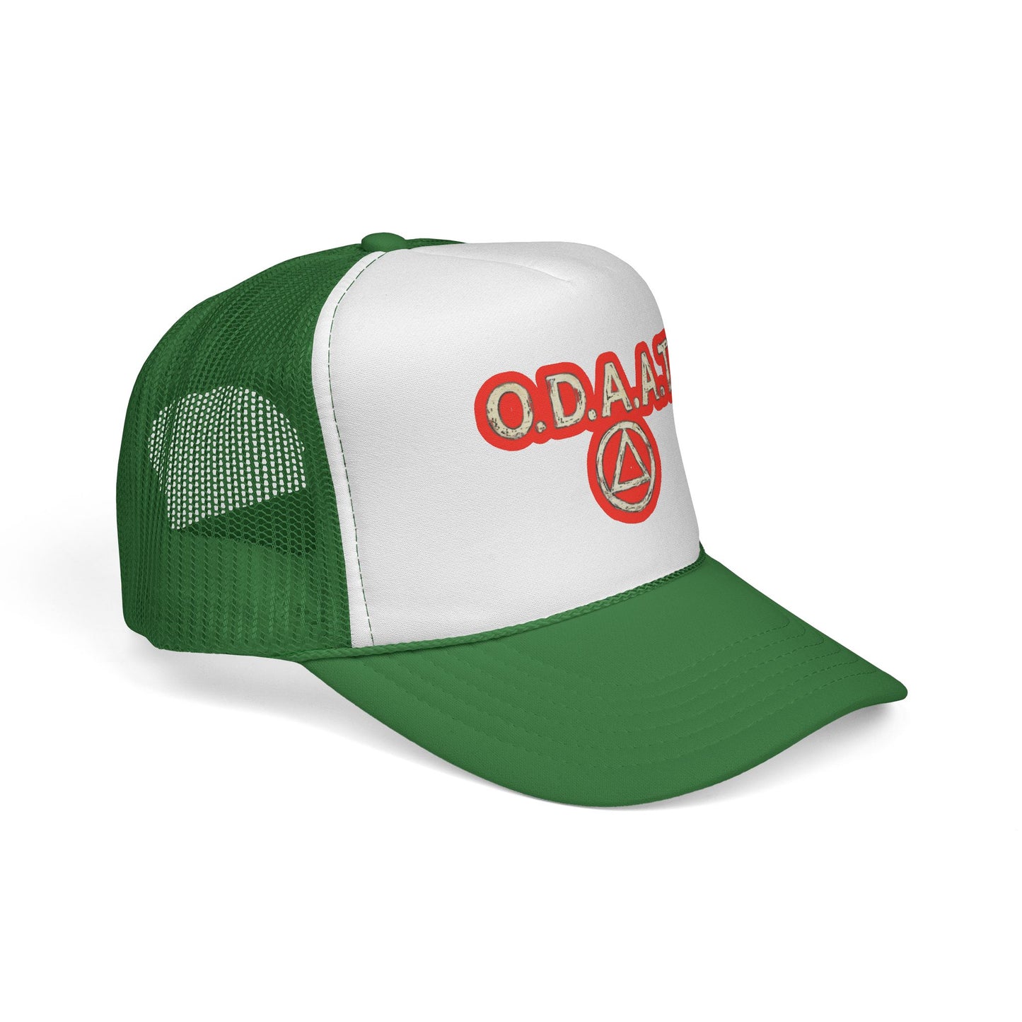 O.D.A.A.T. Trucker Cap — Recovery Sobriety Hat with AA Symbol