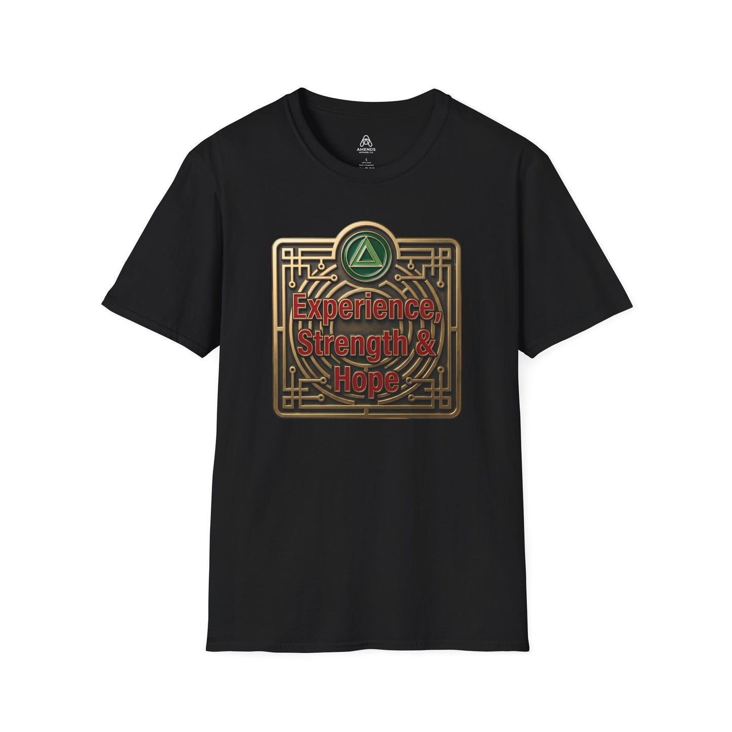 T-Shirt — "Experience, Strength & Hope" Recovery Symbol Tee | Amends Apparel Co