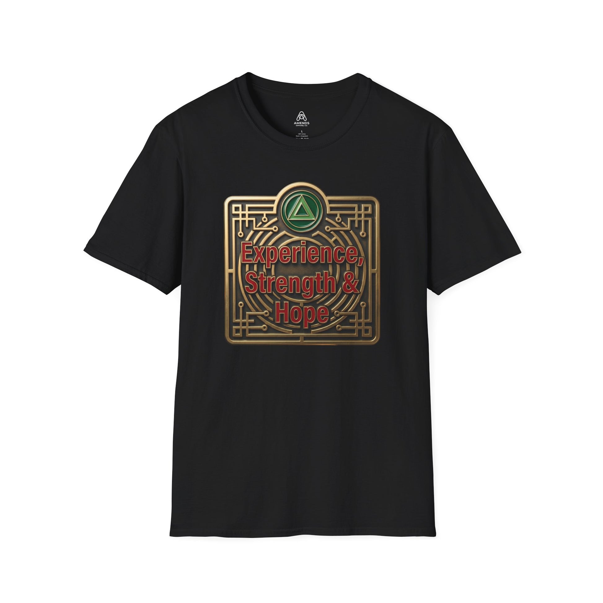 T-Shirt — "Experience, Strength & Hope" Recovery Symbol Tee | Amends Apparel Co