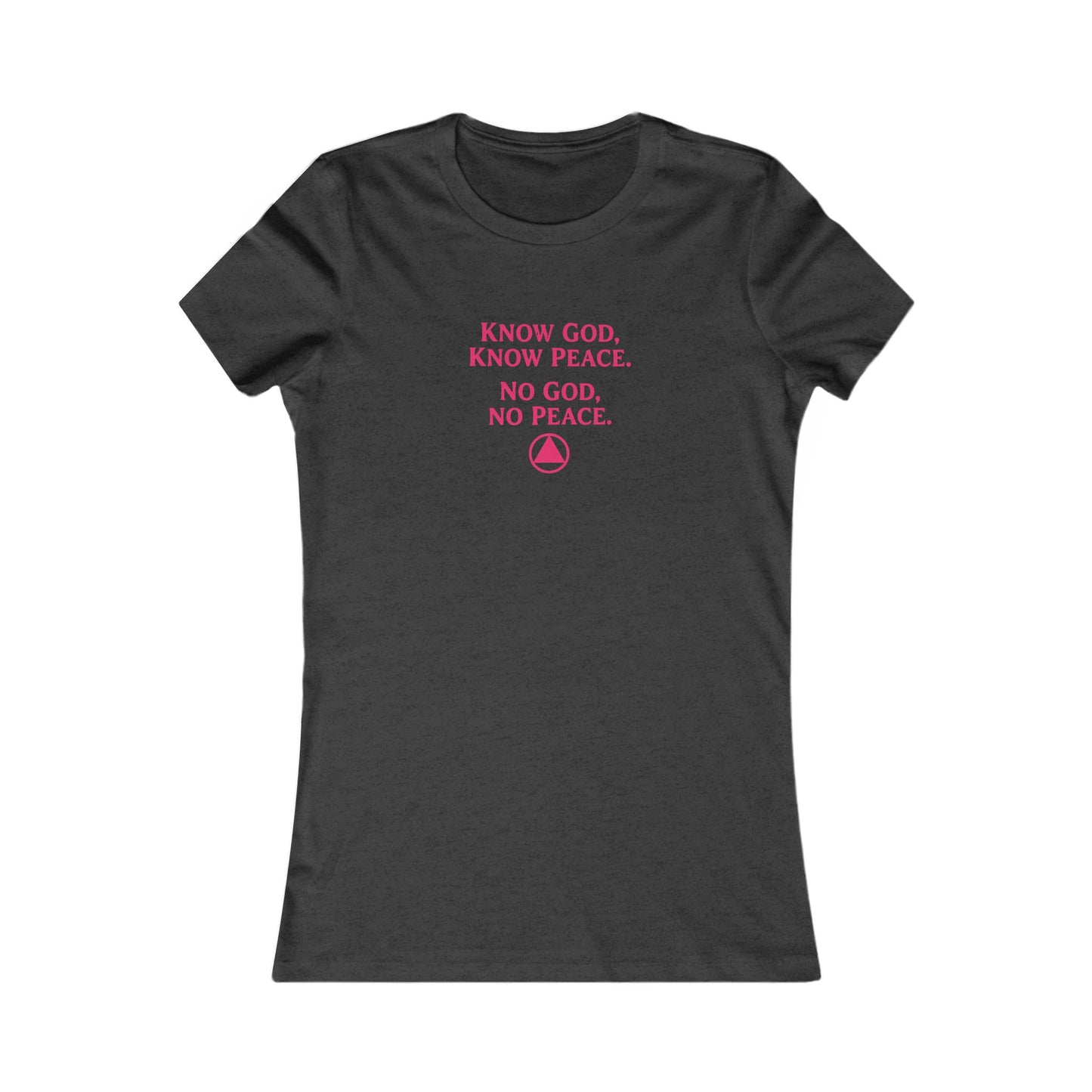 Women's Faith Tee — "Know God, Know Peace" Inspirational Christian T-Shirt | Amends Apparel Co
